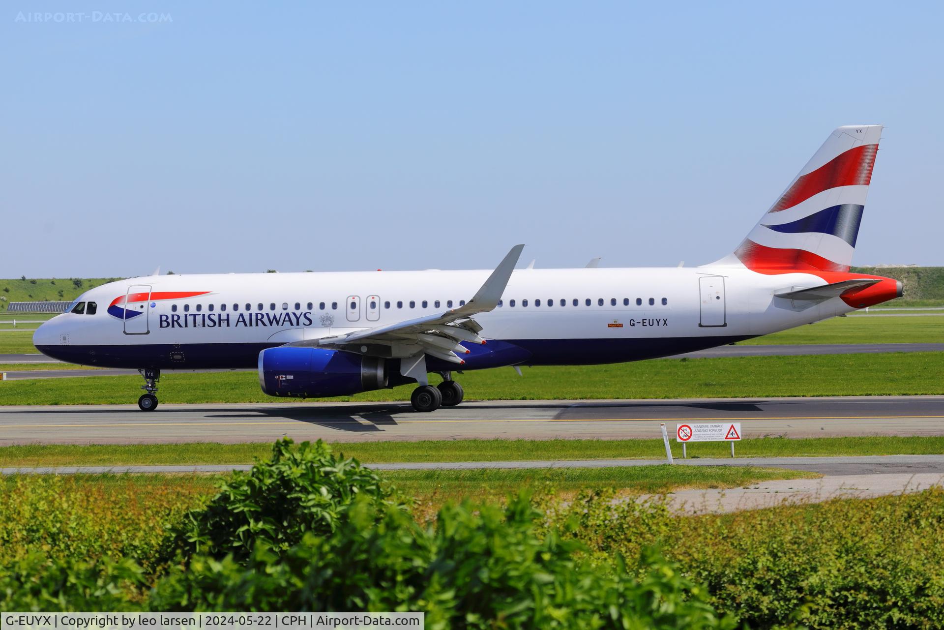 G-EUYX, 2014 Airbus A320-232 C/N 6155, Copenhagen 22.5.2024