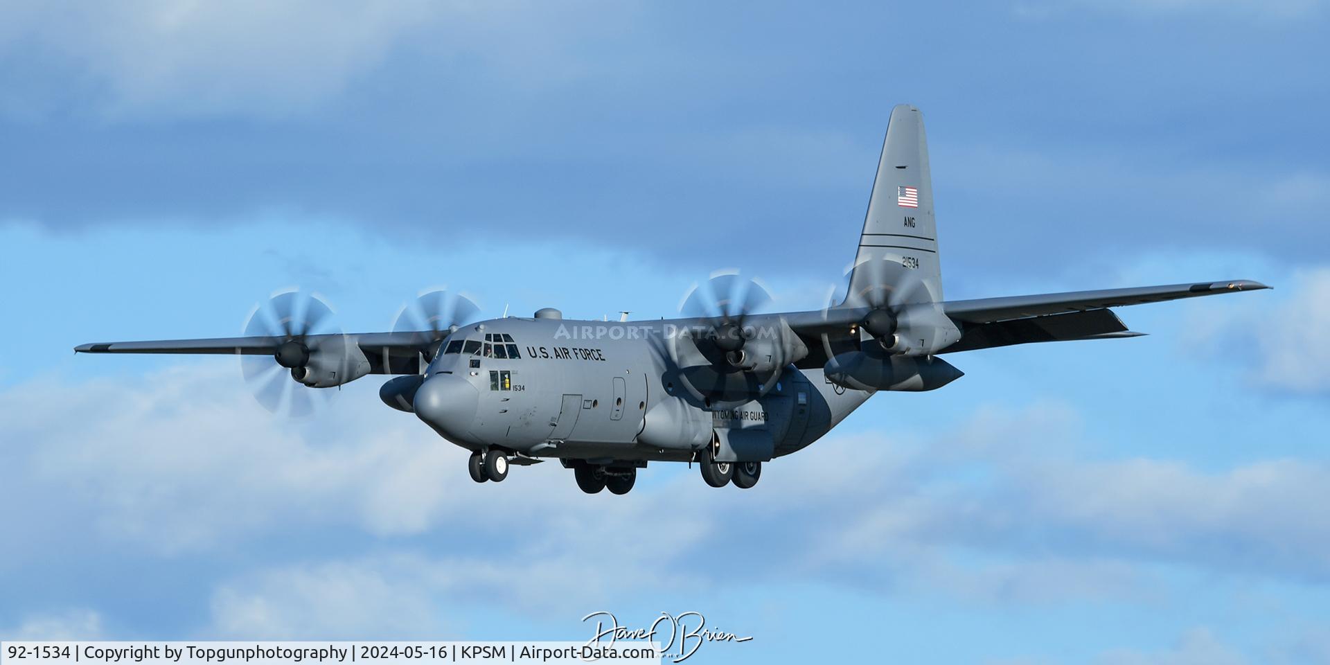 92-1534, 1992 Lockheed C-130H Hercules C/N 382-5323, REACH153 187th AS