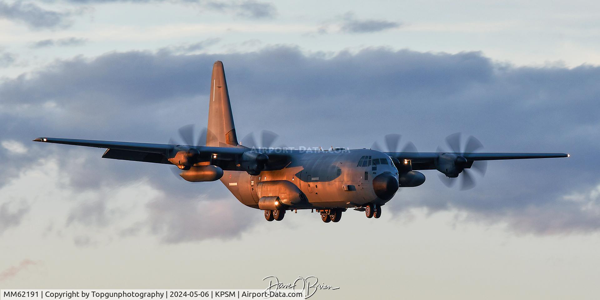 MM62191, Lockheed Martin C-130J-30 Super Hercules C/N 382-5531, IAN4683, Italian Herc following up the Fighters coming in from McChord