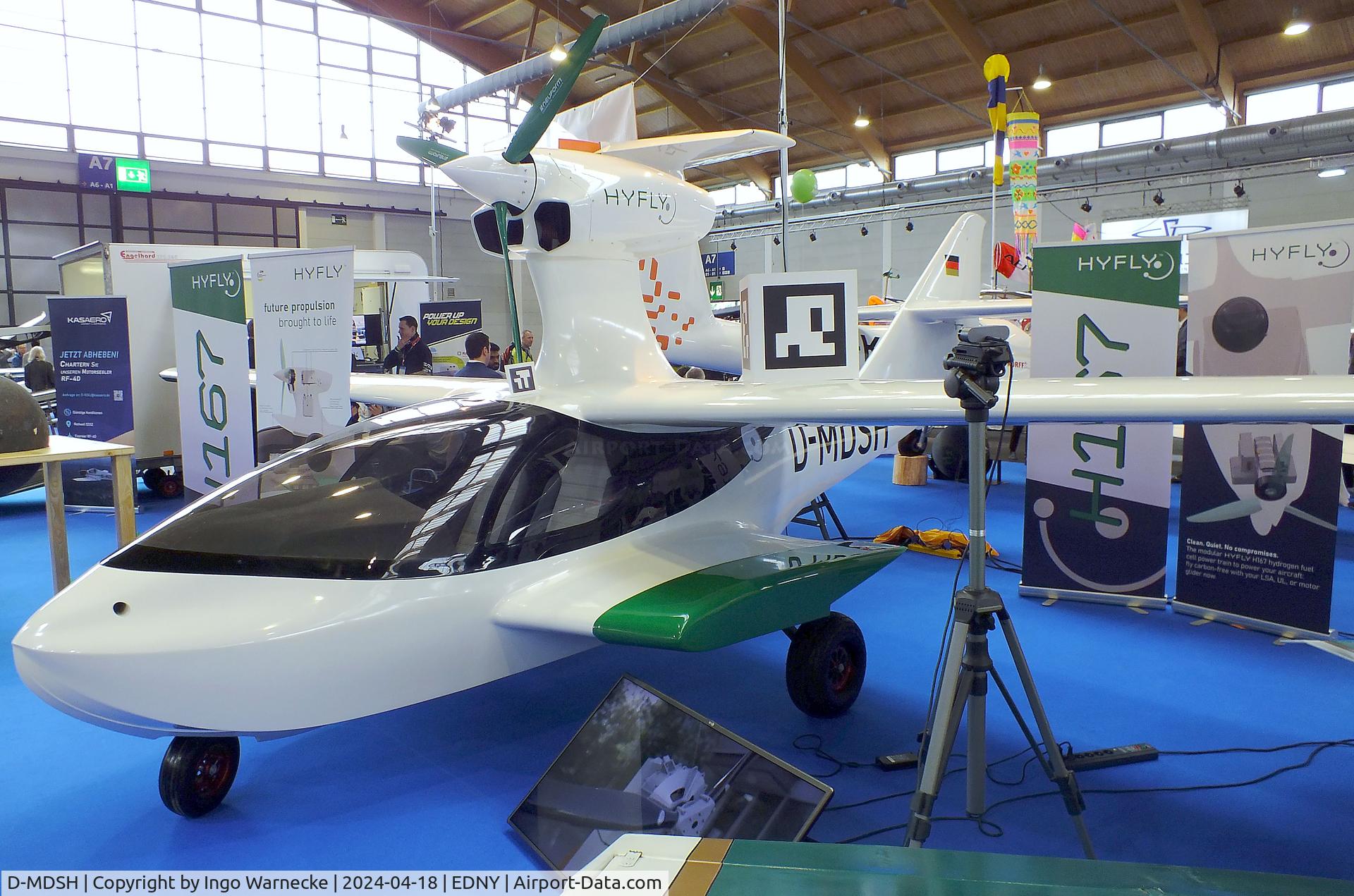 D-MDSH, 2024 Kasaero / PS-HyTech / Dornier DS-2C/HY C/N 01, Kasaero/PS-HyTech/Dornier DS-2C/HY demonstrator with electric motor powered by HYFLY H167 fuel cell, at the AERO 2024, Friedrichshafen