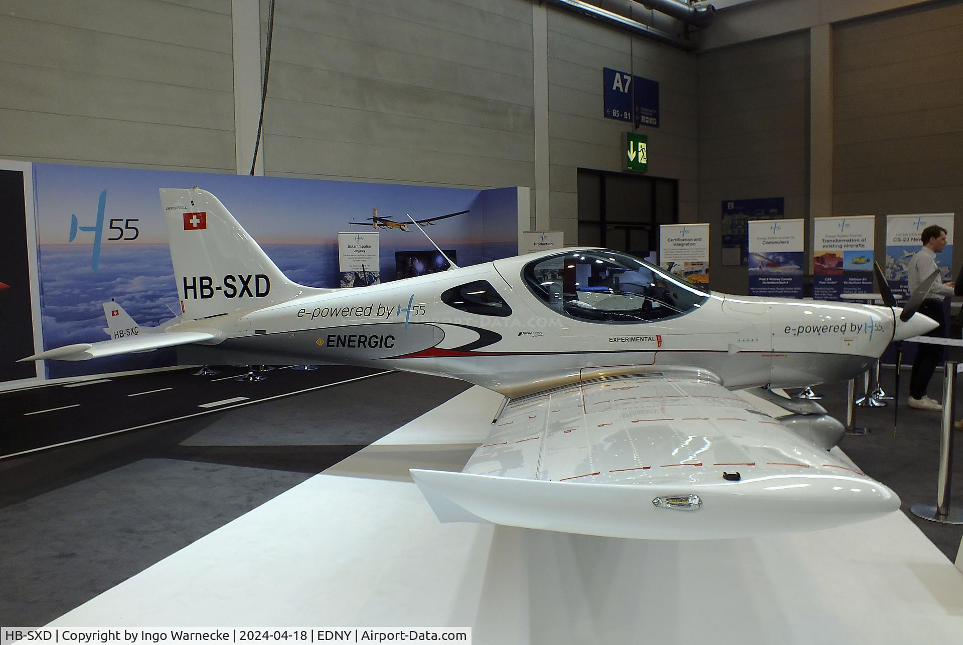 HB-SXD, BRM Aero B23 H55 Energic C/N unknown_hb-sxd, BRM Aero Bristell/H55 B23 Energic with electric motor at the AERO 2024, Friedrichshafen