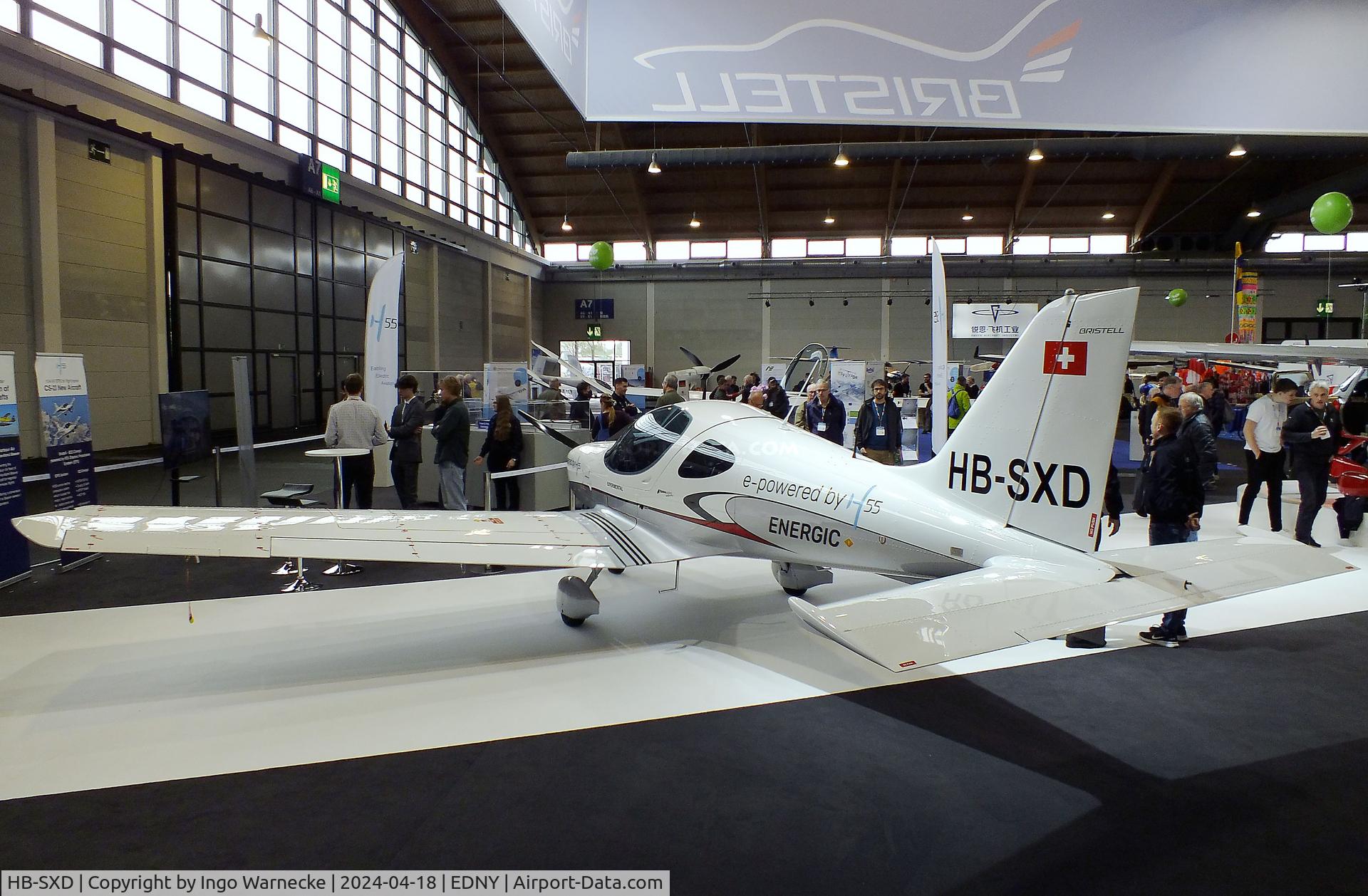 HB-SXD, 2019 BRM Aero B23 H55 Energic C/N 03/2019, BRM Aero Bristell/H55 B23 Energic with electric motor at the AERO 2024, Friedrichshafen