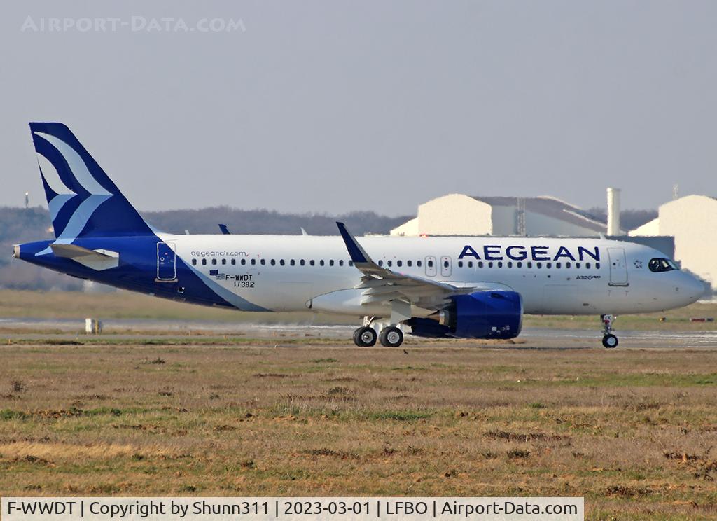 F-WWDT, 2023 Airbus A320-271N C/N 11382, C/n 11382 - To be SX-NEK