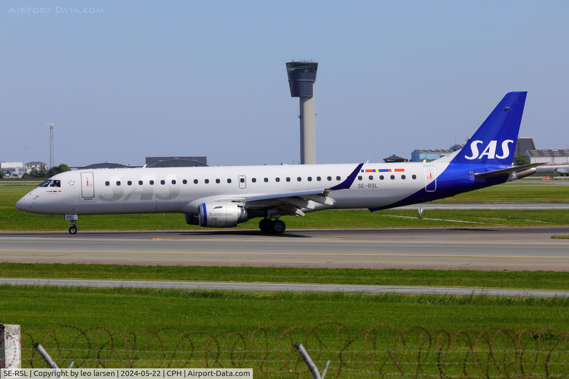 SE-RSL, 2007 Embraer 195LR (ERJ-190-200LR) C/N 1900128, Copenhagen 22.5.2024