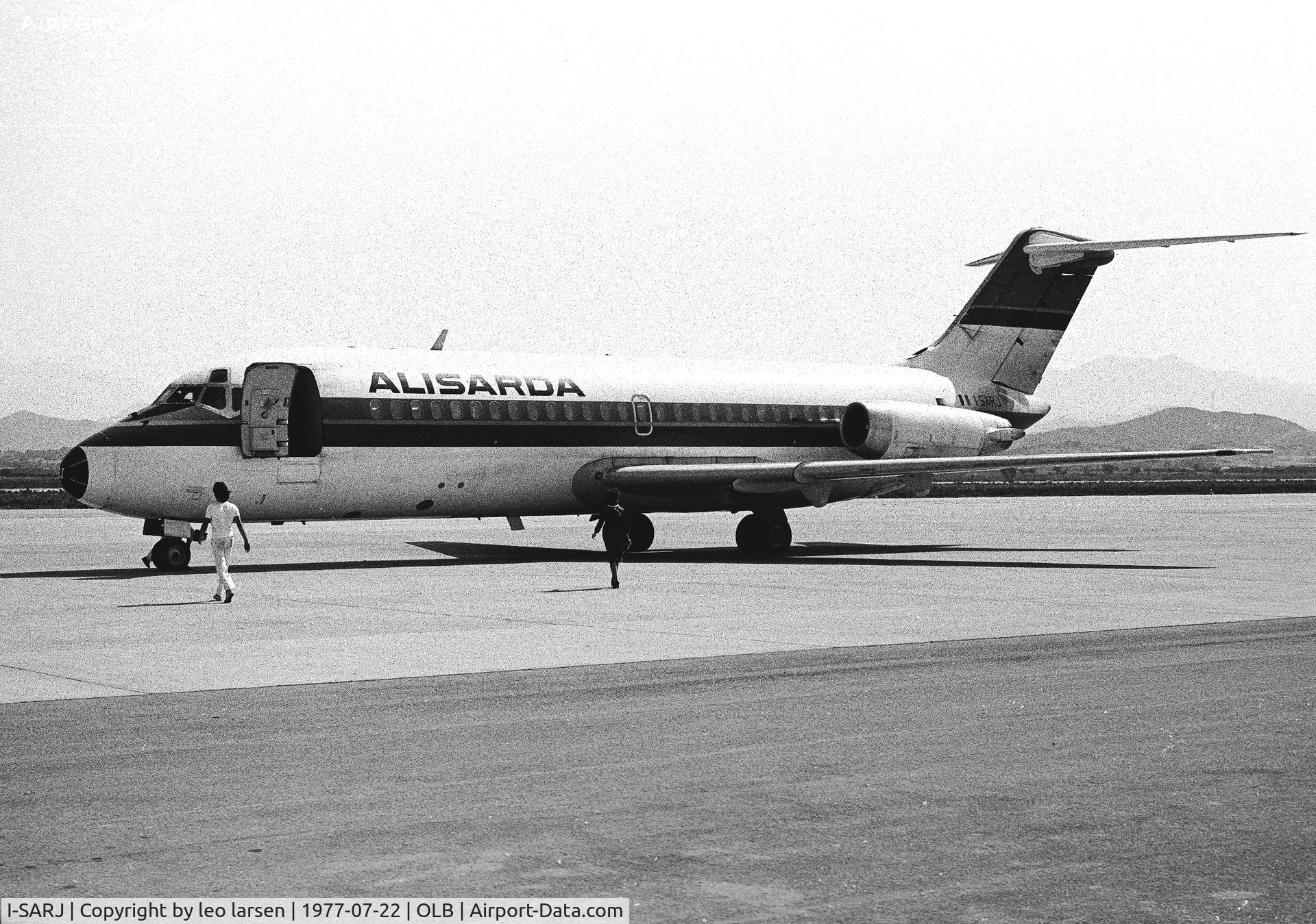 I-SARJ, 1965 Douglas DC-9-14 C/N 45702, Olbia 22.7.1977