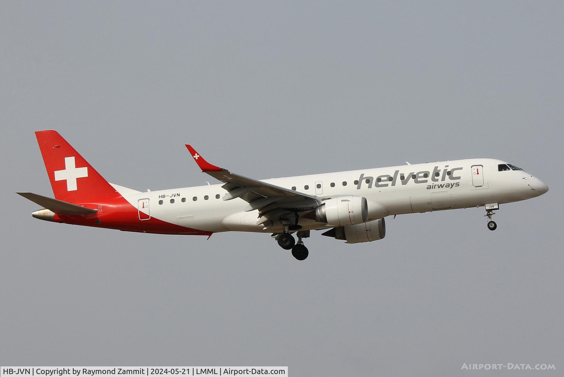 HB-JVN, 2009 Embraer 190LR (ERJ-190-100LR) C/N 19000285, Embraer 190LR HB-JVN Helvetic Airways