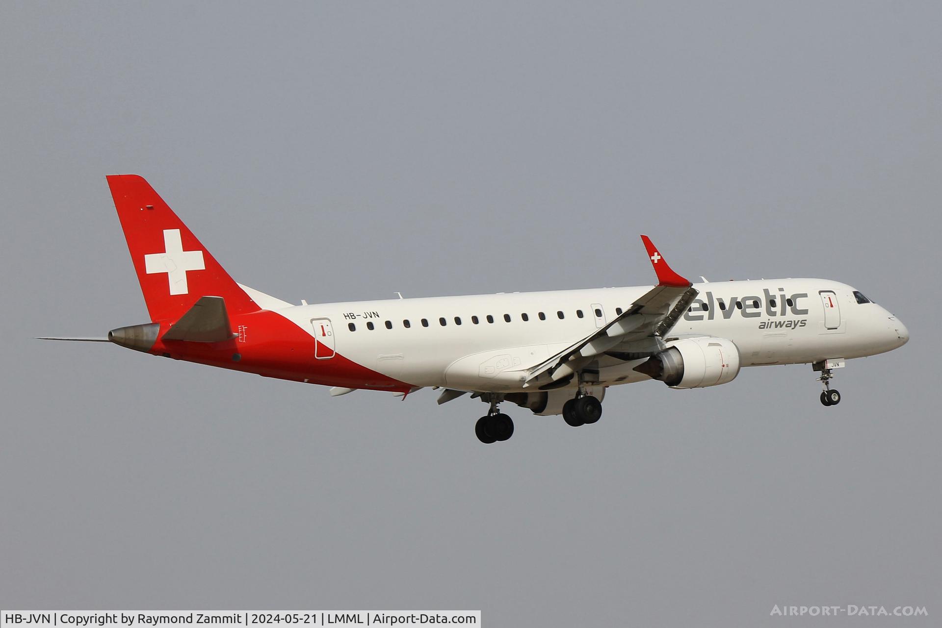 HB-JVN, 2009 Embraer 190LR (ERJ-190-100LR) C/N 19000285, Embraer 190LR HB-JVN Helvetic Airways