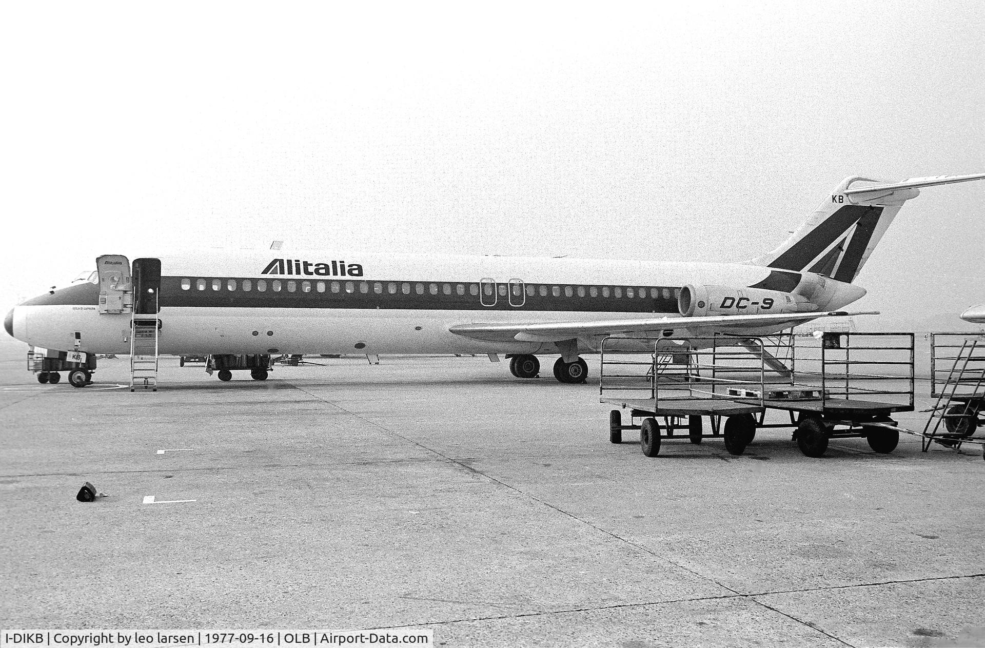 I-DIKB, 1967 Douglas DC-9-32 C/N 47118, Olbia 16.9.1977