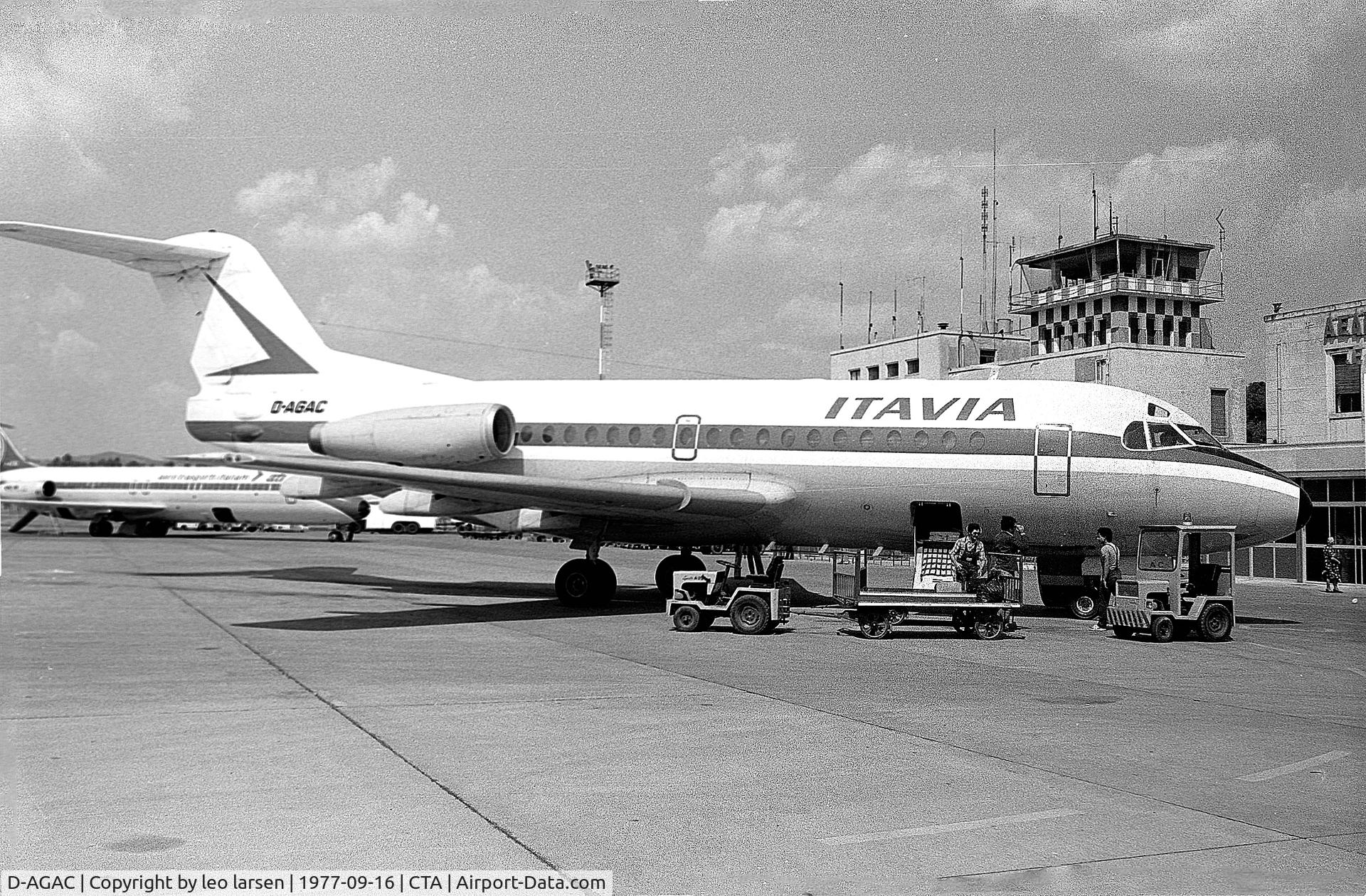 D-AGAC, 1972 Fokker F.28-1000 Fellowship C/N 11050, Catania 16.9.1977