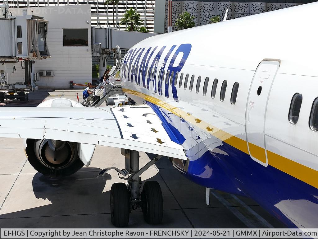 EI-HGS, 2021 Boeing 737-8-200 MAX C/N 65880, FR61 Marrakech to Bordeaux Mérignac
