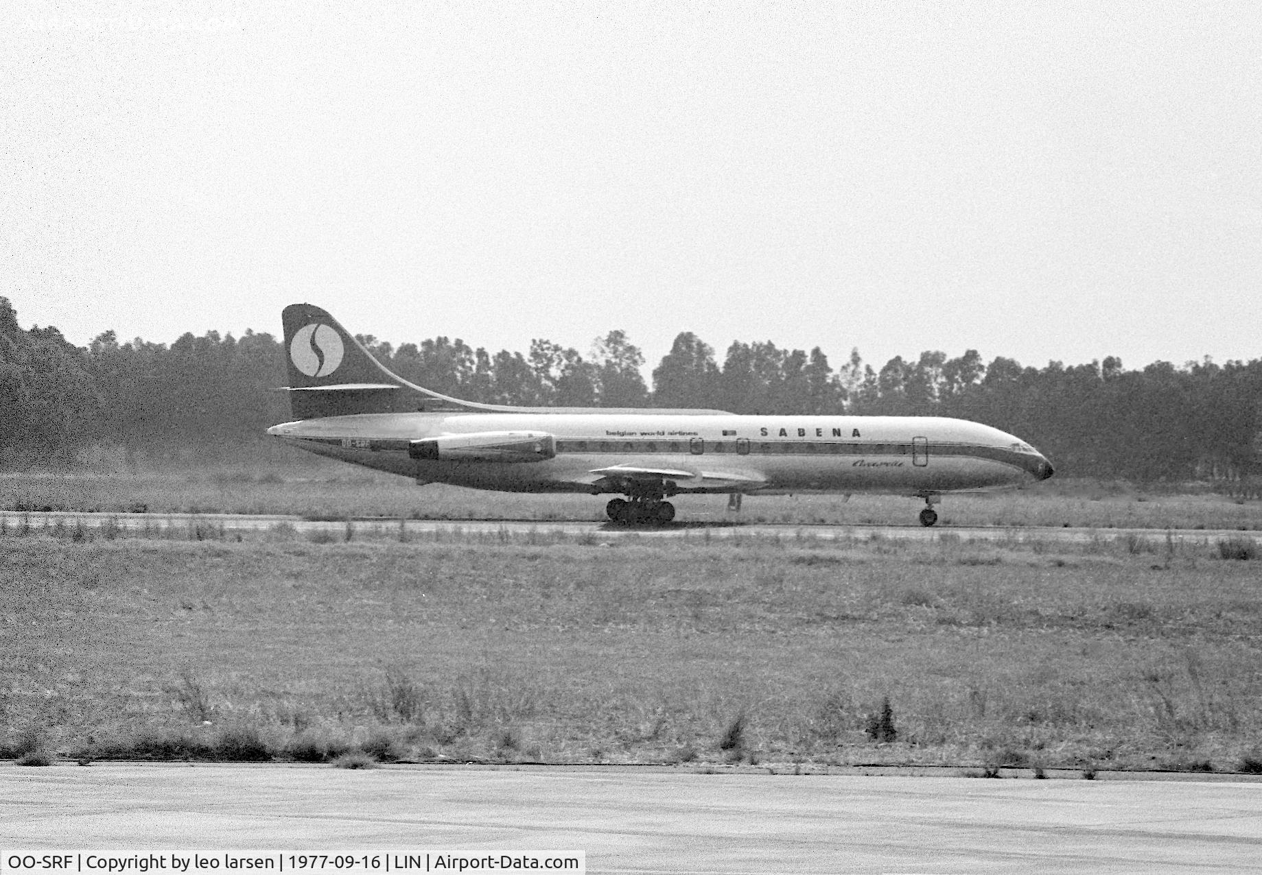 OO-SRF, 1961 Sud Aviation SE-210 Caravelle VI-N C/N 76, Linarte 16.9.1977