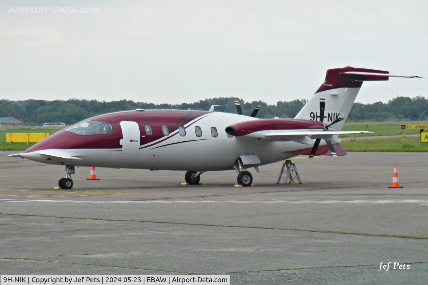 9H-NIK, 2009 Piaggio P-180 Avanti II C/N 1186, 9H-NIK at Antwerp Airport.