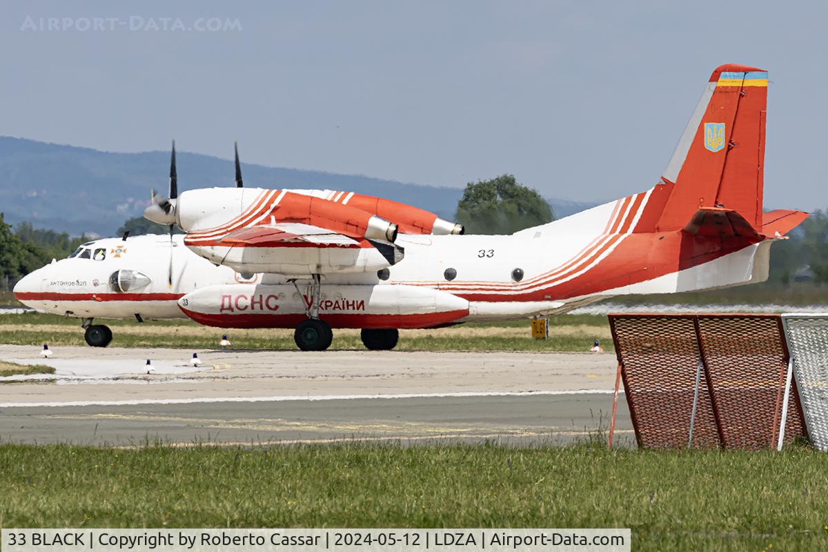33 BLACK, Antonov An-32P C/N 36-10, Franjo Tu?man International Airport Zagreb