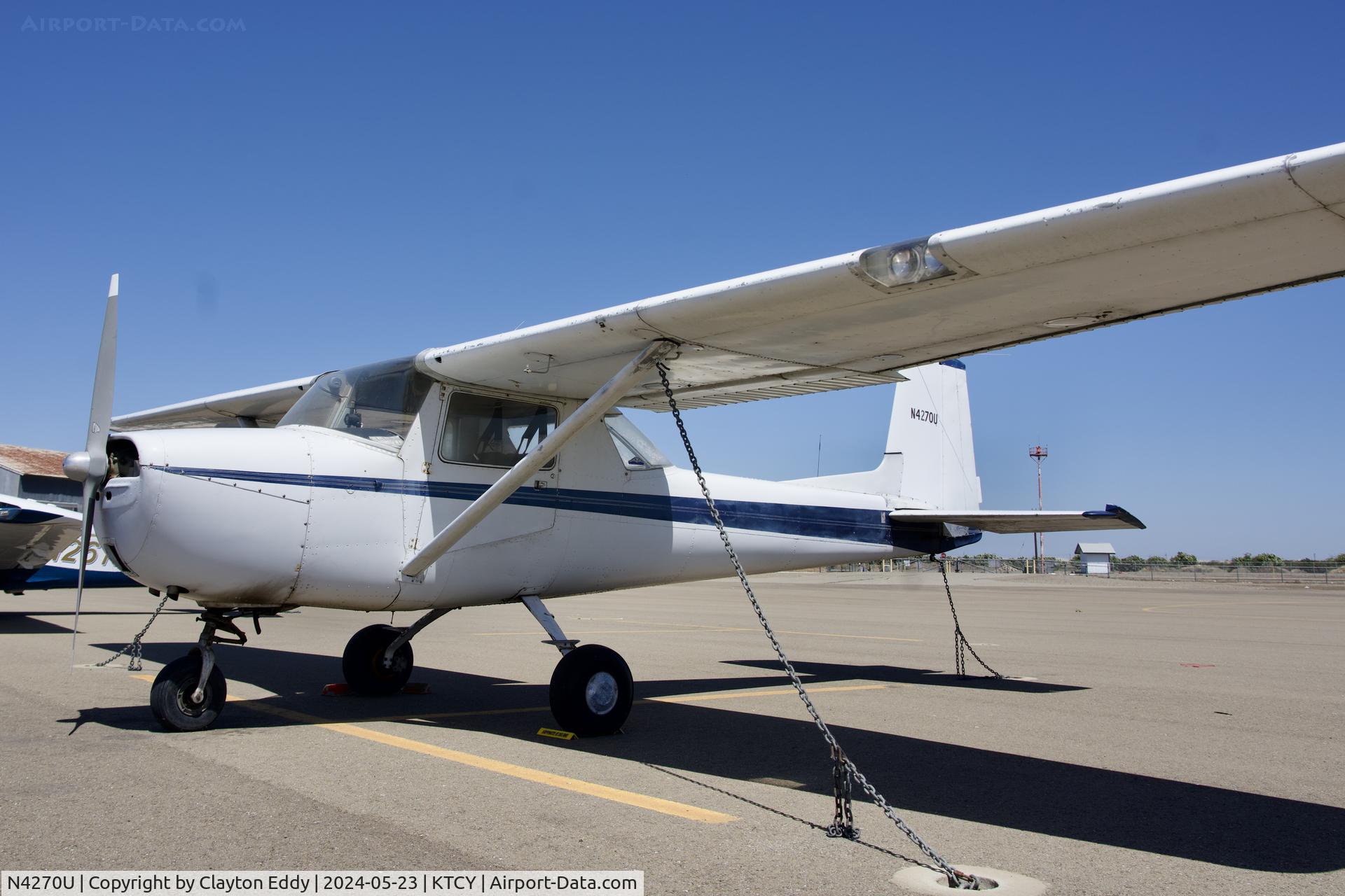 N4270U, 1963 Cessna 150D C/N 15060270, Tracy Airport in California 2024.