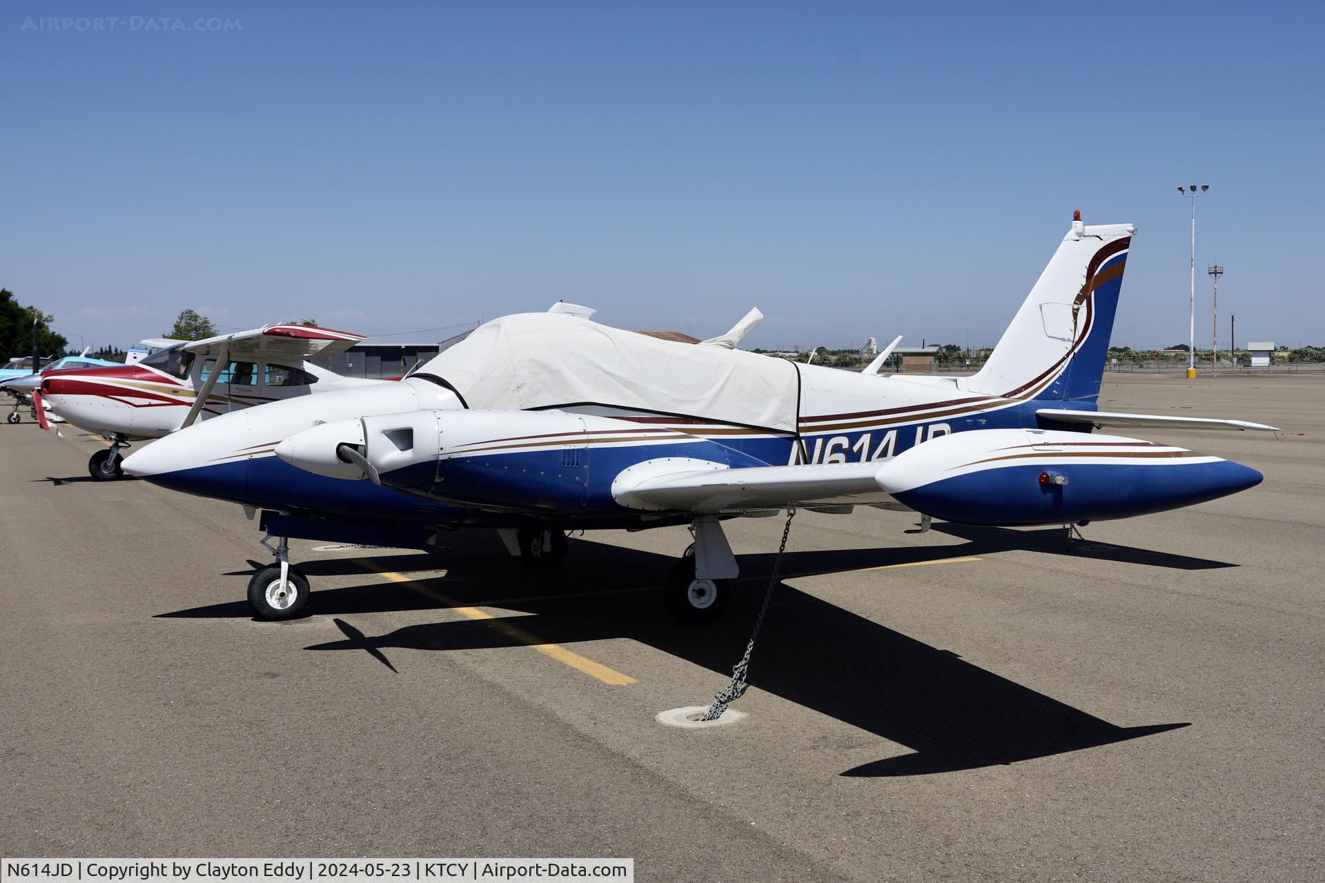 N614JD, 1967 Piper PA-30 Twin Comanche C/N 30-1517, Tracy Airport in California 2024.