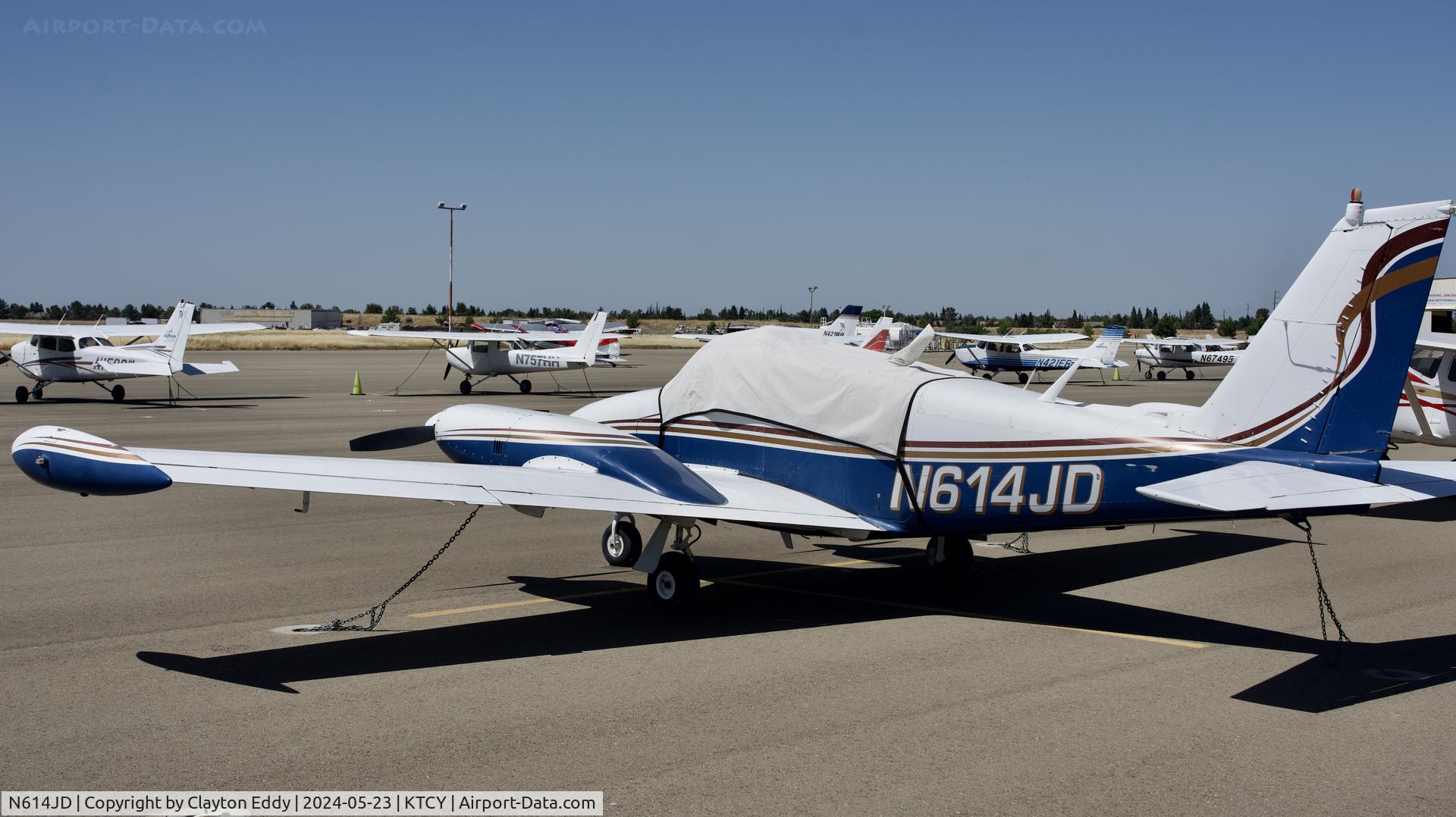 N614JD, 1967 Piper PA-30 Twin Comanche C/N 30-1517, Tracy Airport in California 2024.