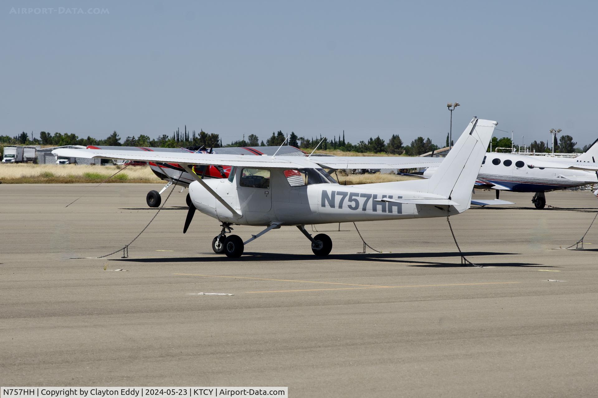 N757HH, 1977 Cessna 152 C/N 15279749, Tracy Airport in California 2024.