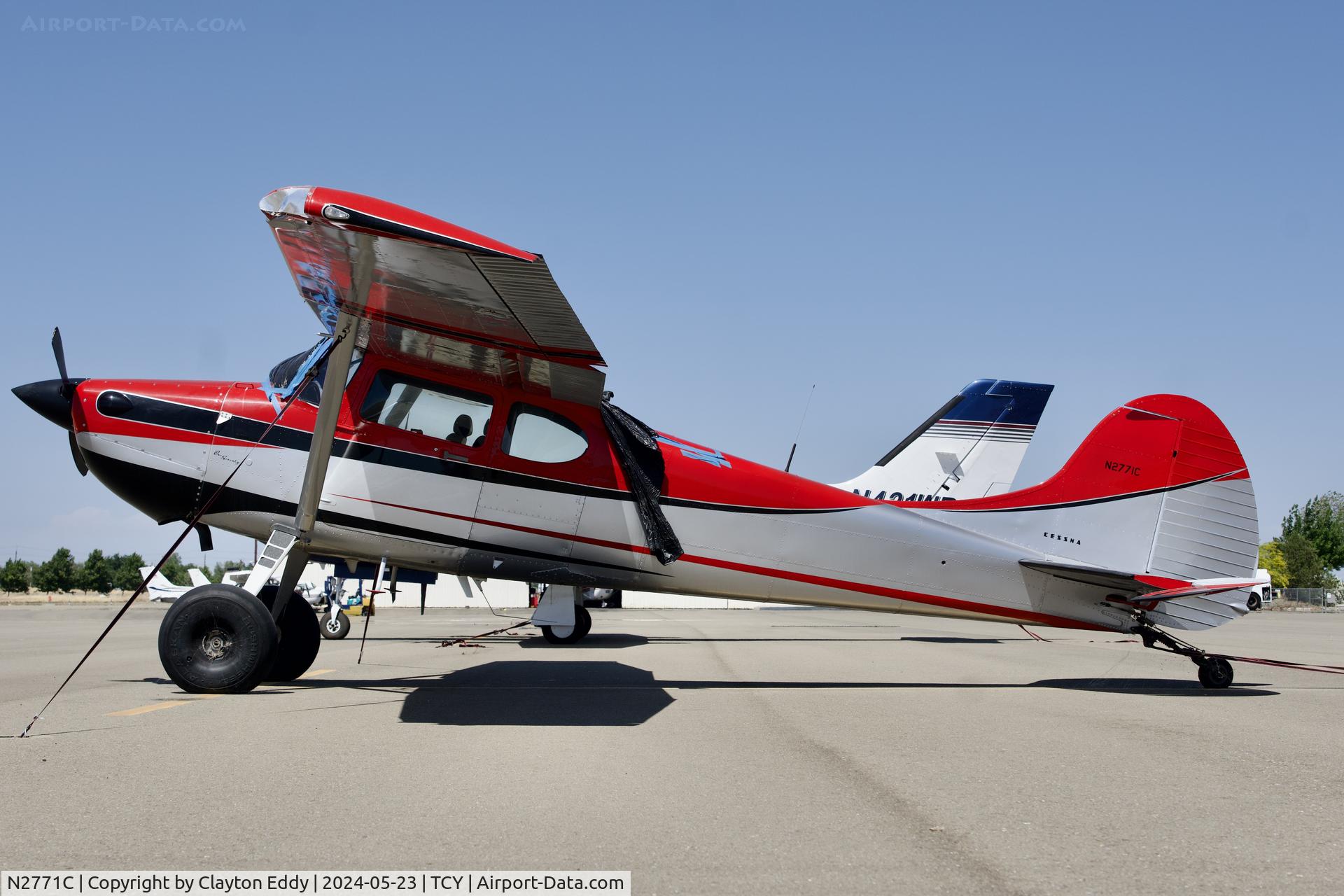 N2771C, 1954 Cessna 170B C/N 26315, Tracy Airport in California 2024.