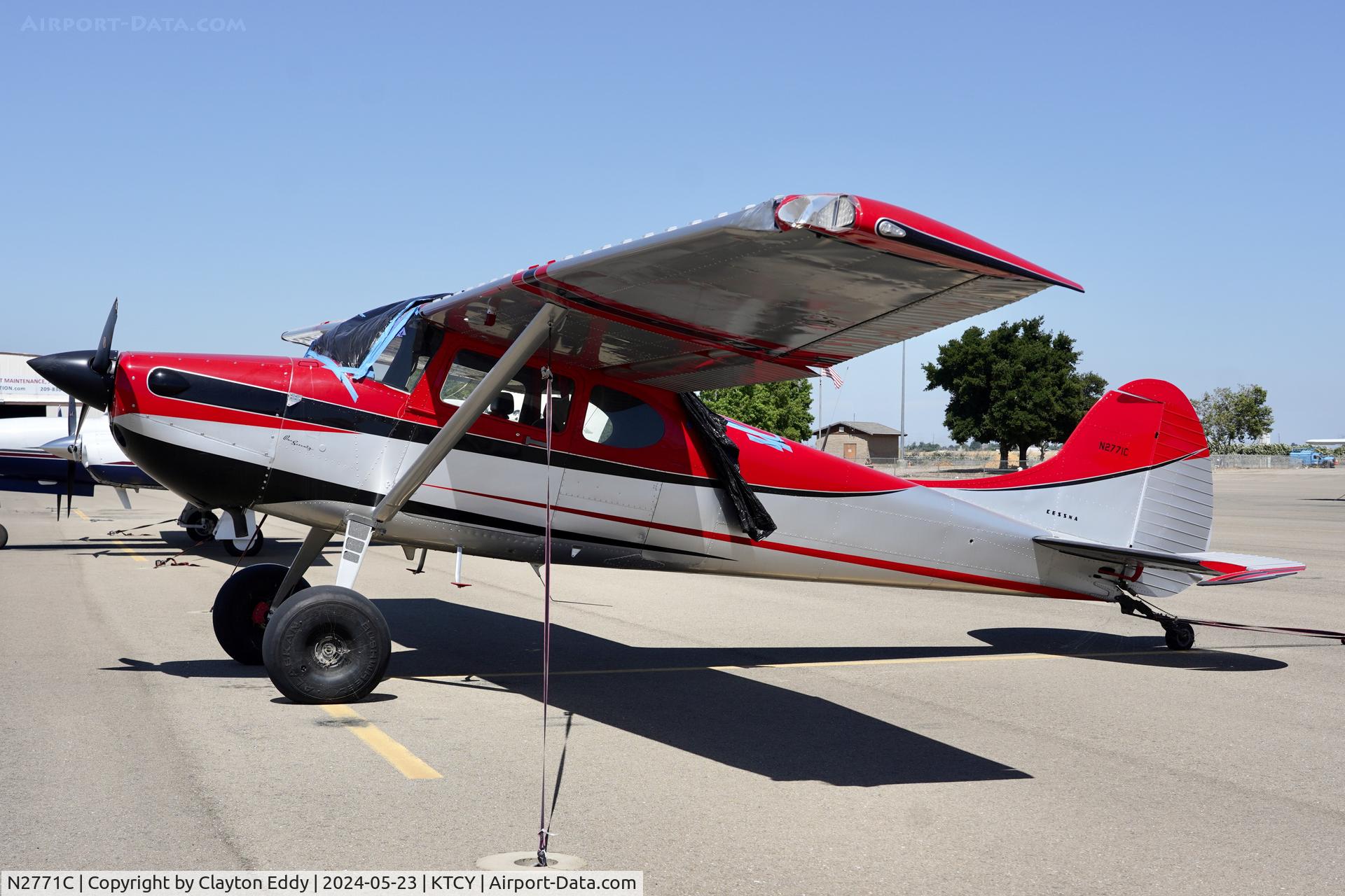 N2771C, 1954 Cessna 170B C/N 26315, Tracy Airport in California 2024.
