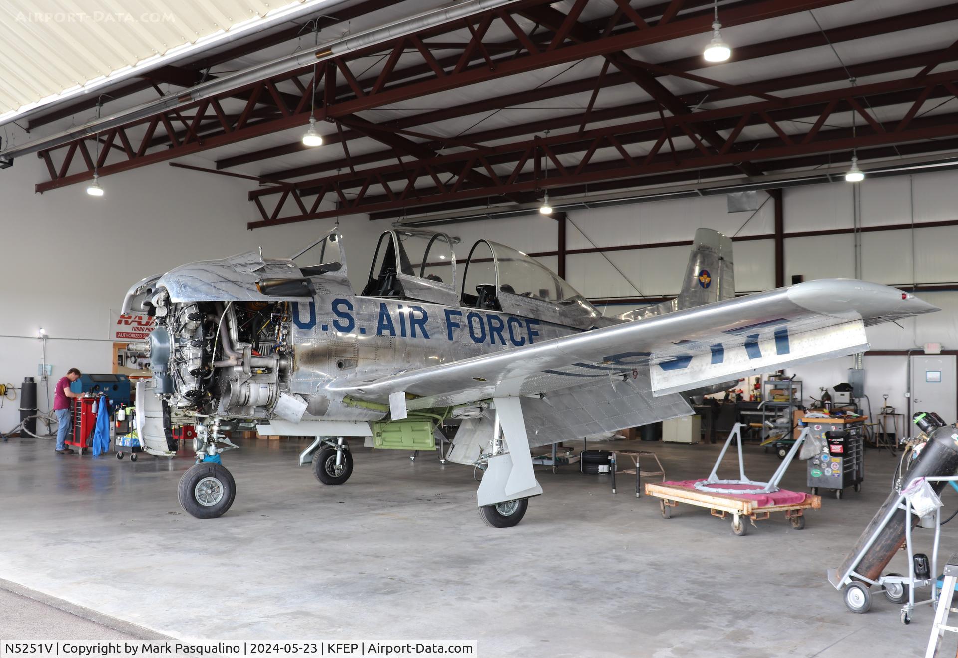 N5251V, 1949 North American T-28A Trojan C/N 49-1654, North American T-28A