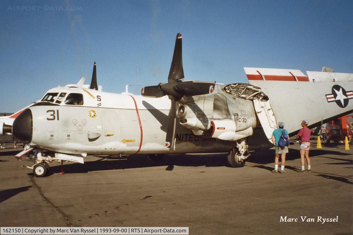 162150, Grumman C-2A Greyhound C/N 30, 162150 of VRC-30 at Reno Air Races in Sept 1993.