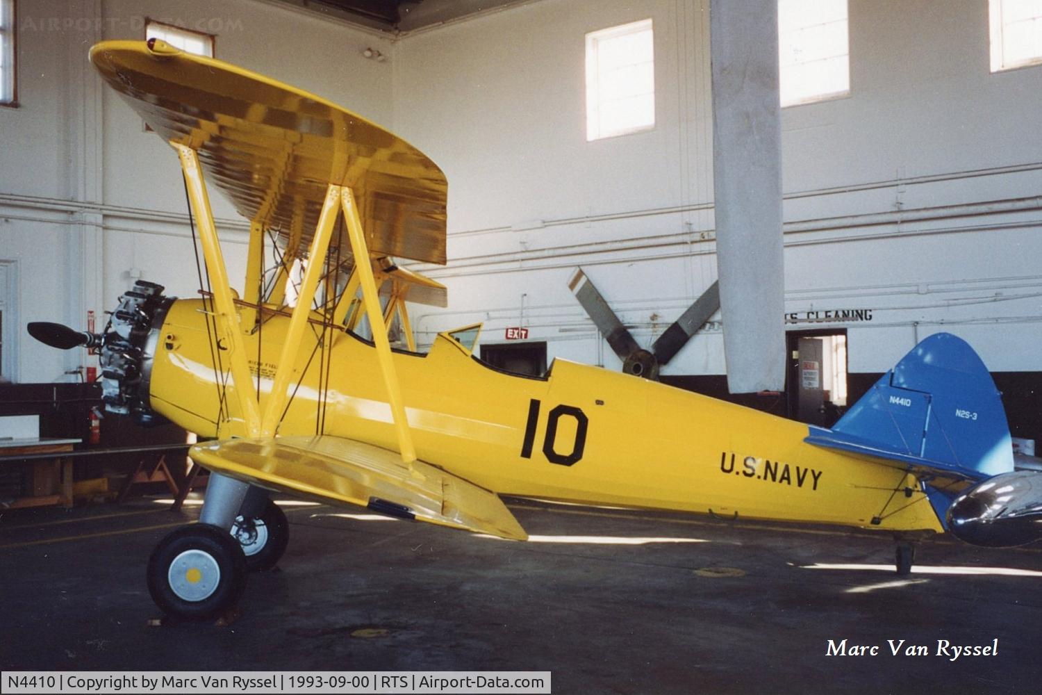N4410, 1941 Boeing A75N1(PT17) C/N 75-2935, N4410 at Reno Air Races in Sept 1993.