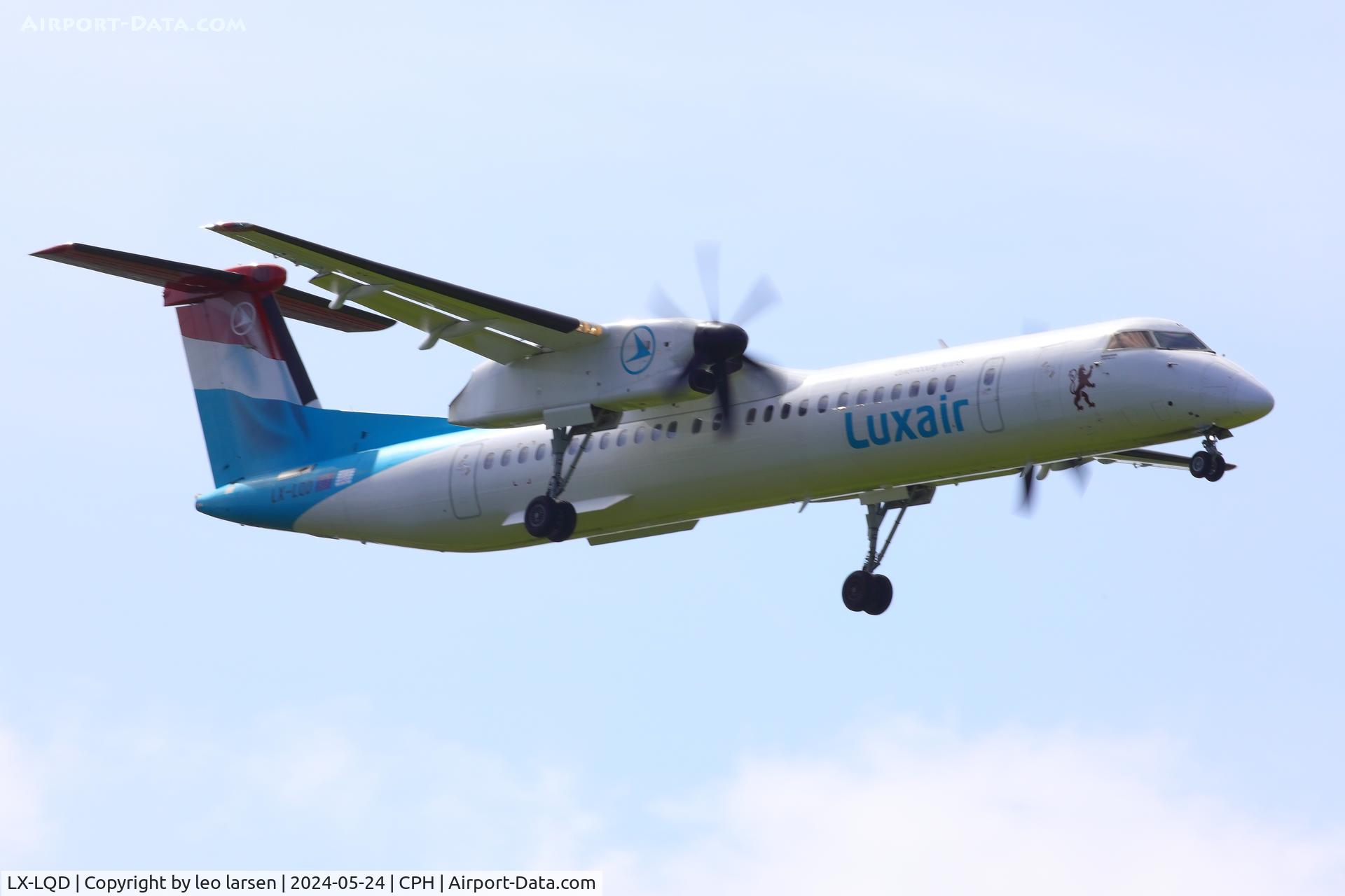 LX-LQD, 2016 De Havilland Canada DHC-8-402Q Dash 8 Dash 8 C/N 4525, Copenhagen 24.5.2024