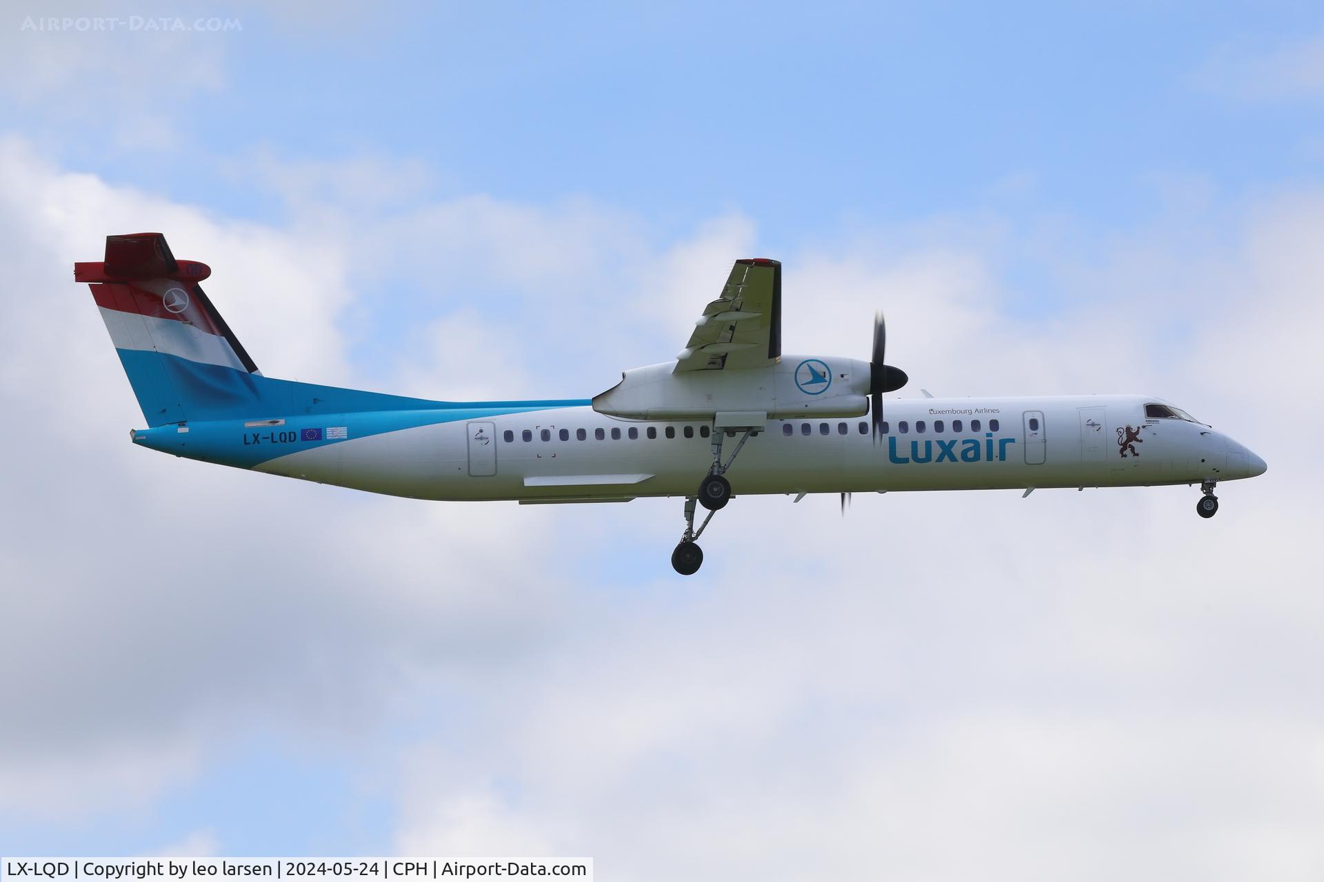 LX-LQD, 2016 De Havilland Canada DHC-8-402Q Dash 8 Dash 8 C/N 4525, Copenhagen 24.5.2024