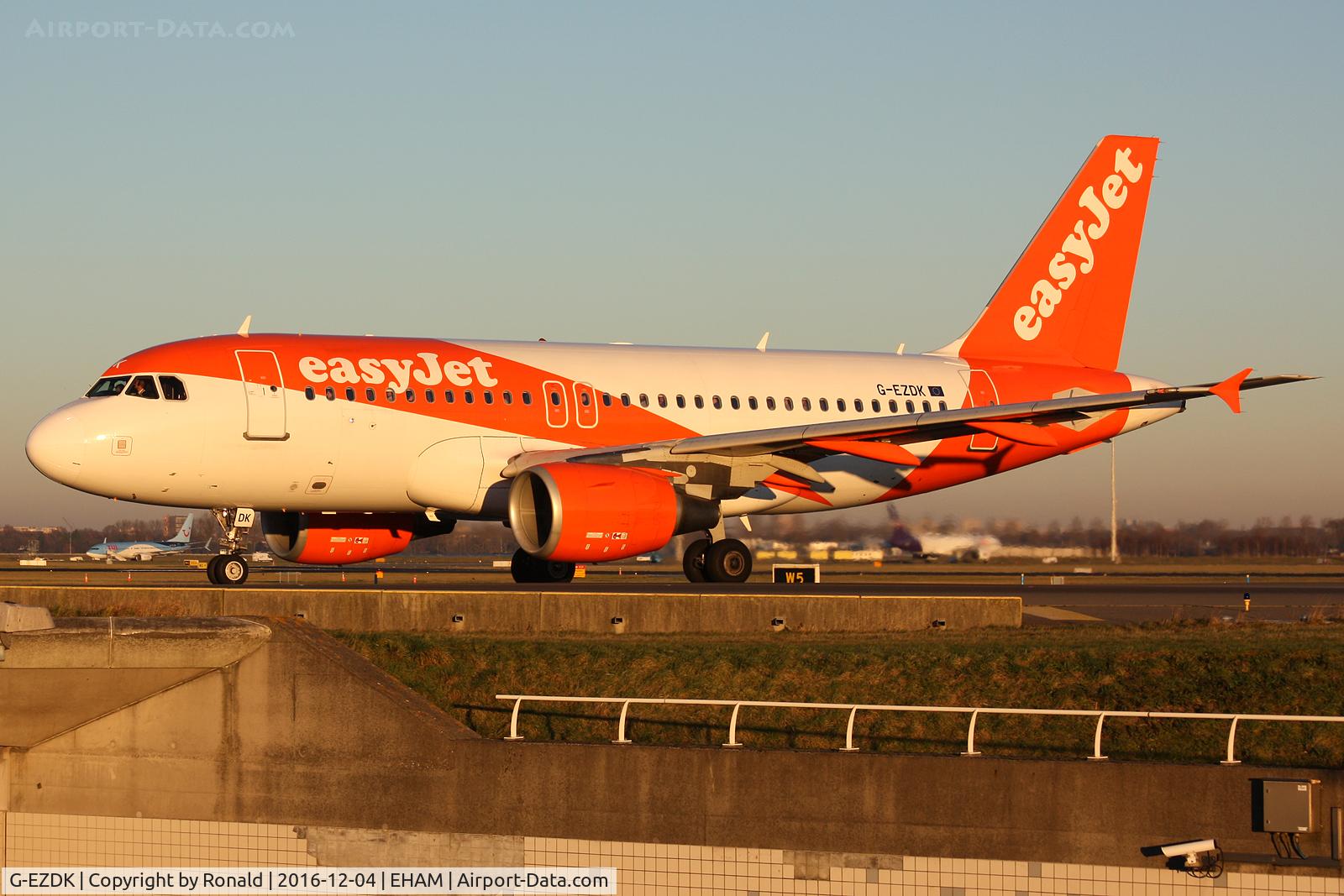 G-EZDK, 2008 Airbus A319-111 C/N 3555, at spl