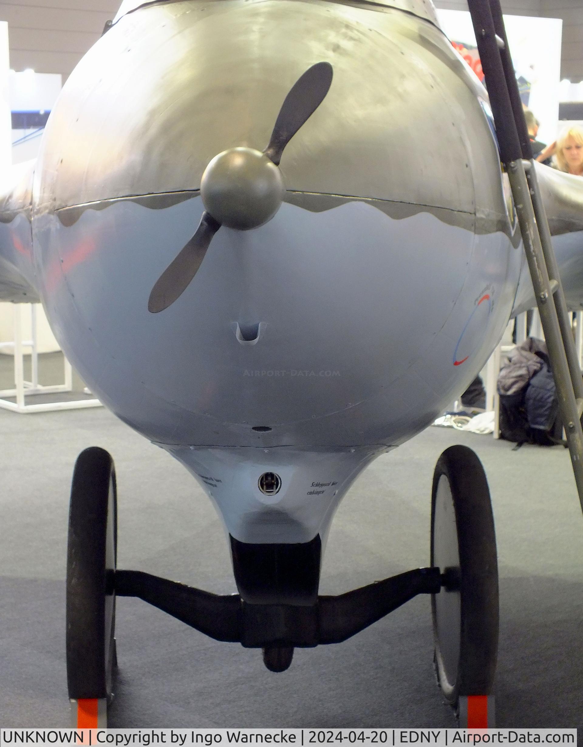 UNKNOWN, 2024 Heinz-Dieter Sippel Me 163 Komet replica C/N 01, Heinz-Dieter Sippel Me 163B Komet ultralight replica with JetCat P1000 Pro turbojet (first powered flight expected soon) at the AERO 2024, Friedrichshafen