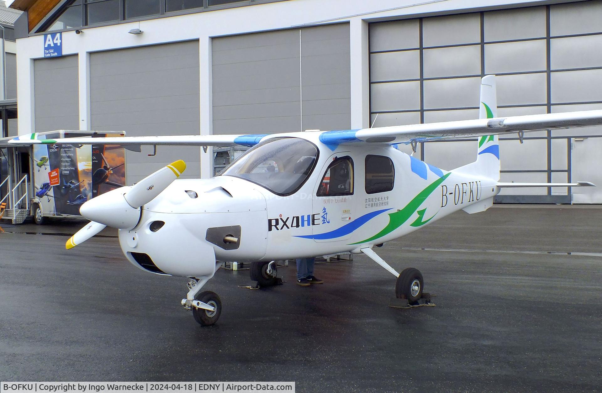B-OFKU, 2023 Liaoning Ruixiang RX4HE C/N Unknown, Rhyen Aircraft Industry (Liaoning Ruixiang) RX4HE with hydrogen engine at the AERO 2024, Friedrichshafen