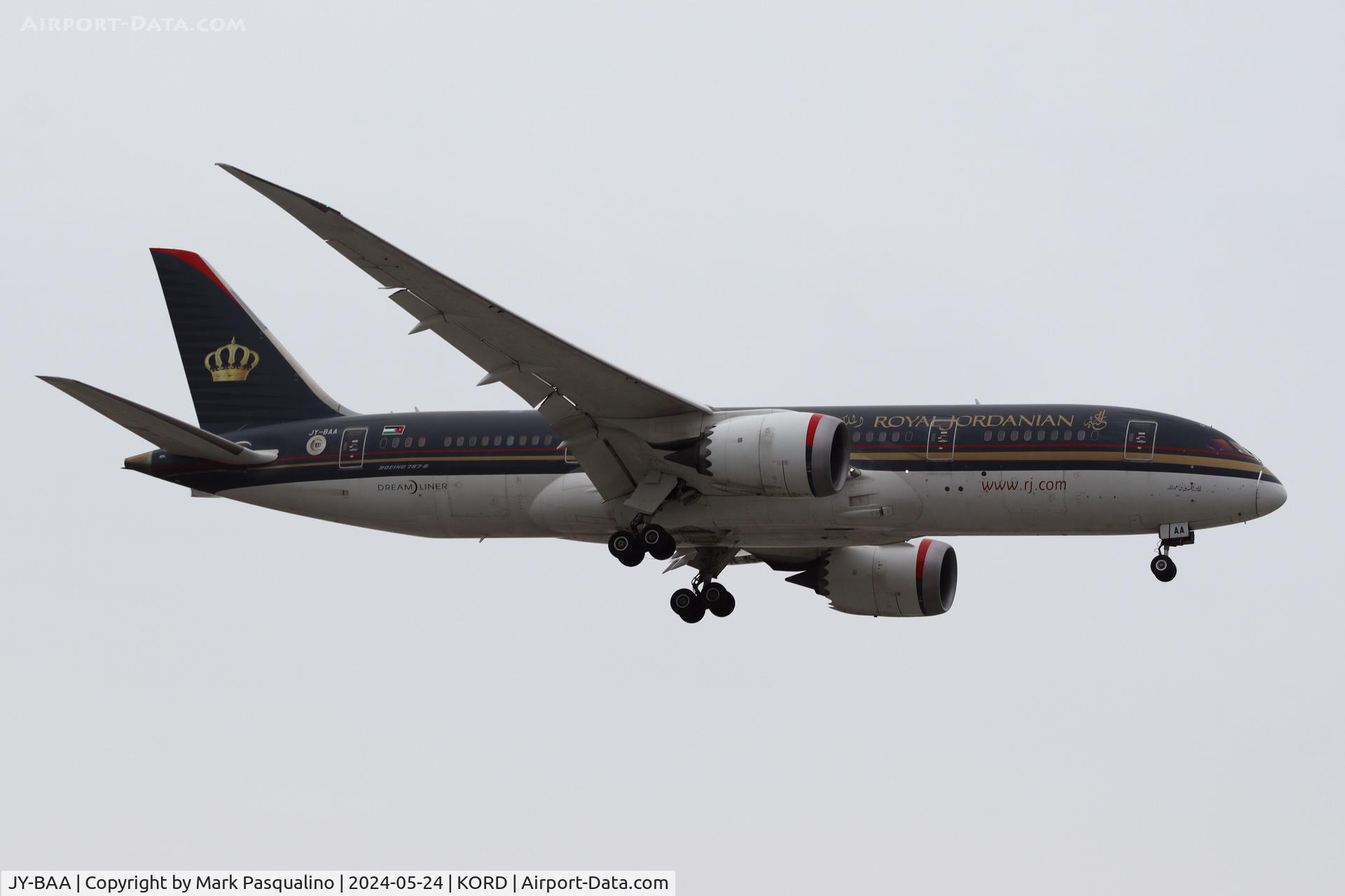 JY-BAA, 2014 Boeing 787-8 Dreamliner C/N 37983, Boeing 787-8
