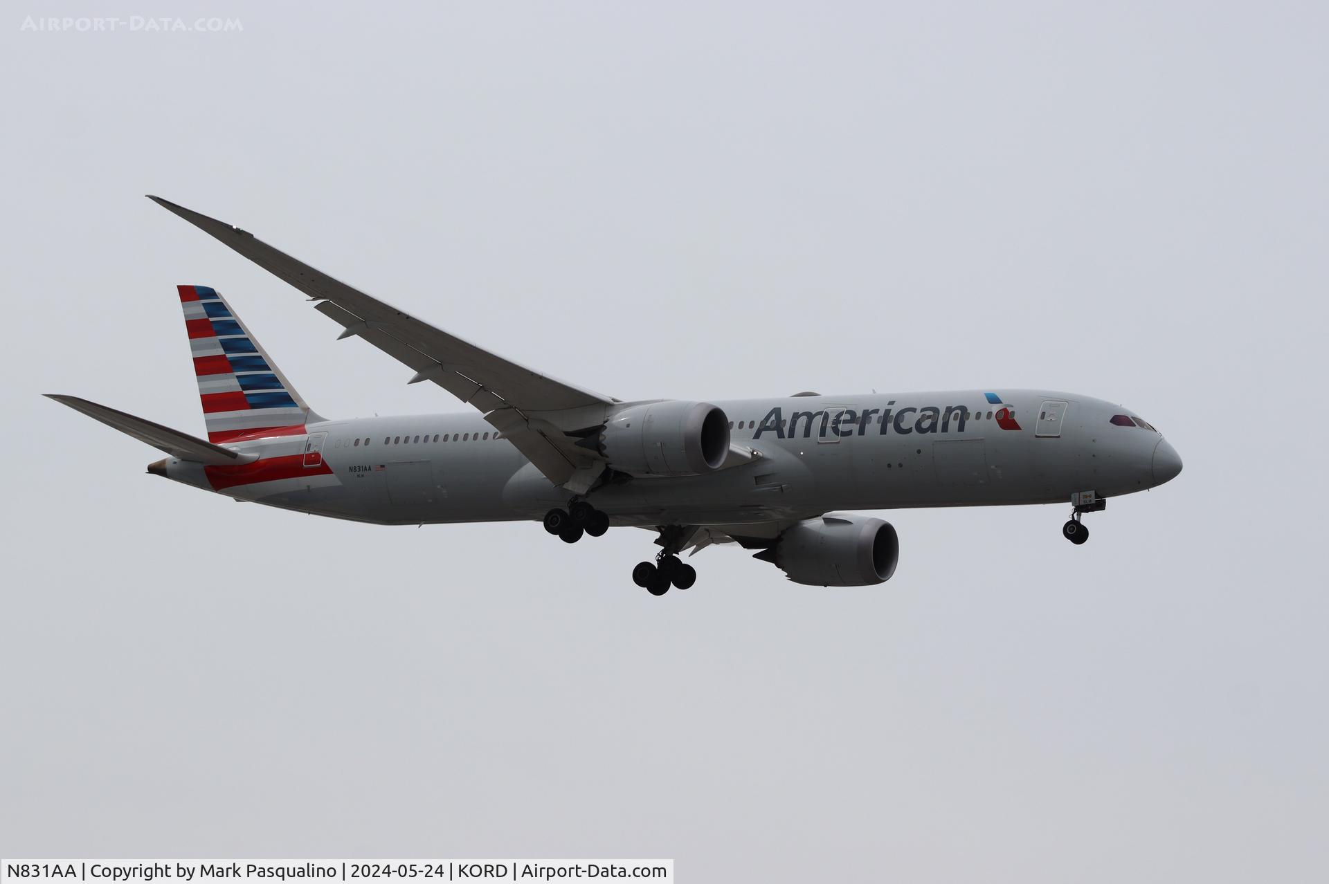 N831AA, 2017 Boeing 787-9 Dreamliner C/N 40652, Boeing 787-9