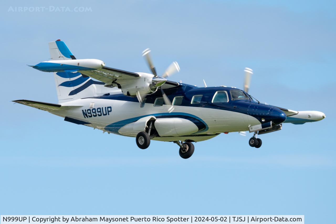 N999UP, 1982 Mitsubishi MU-2B-60 Marquise C/N 1557S.A., New scheme paint job