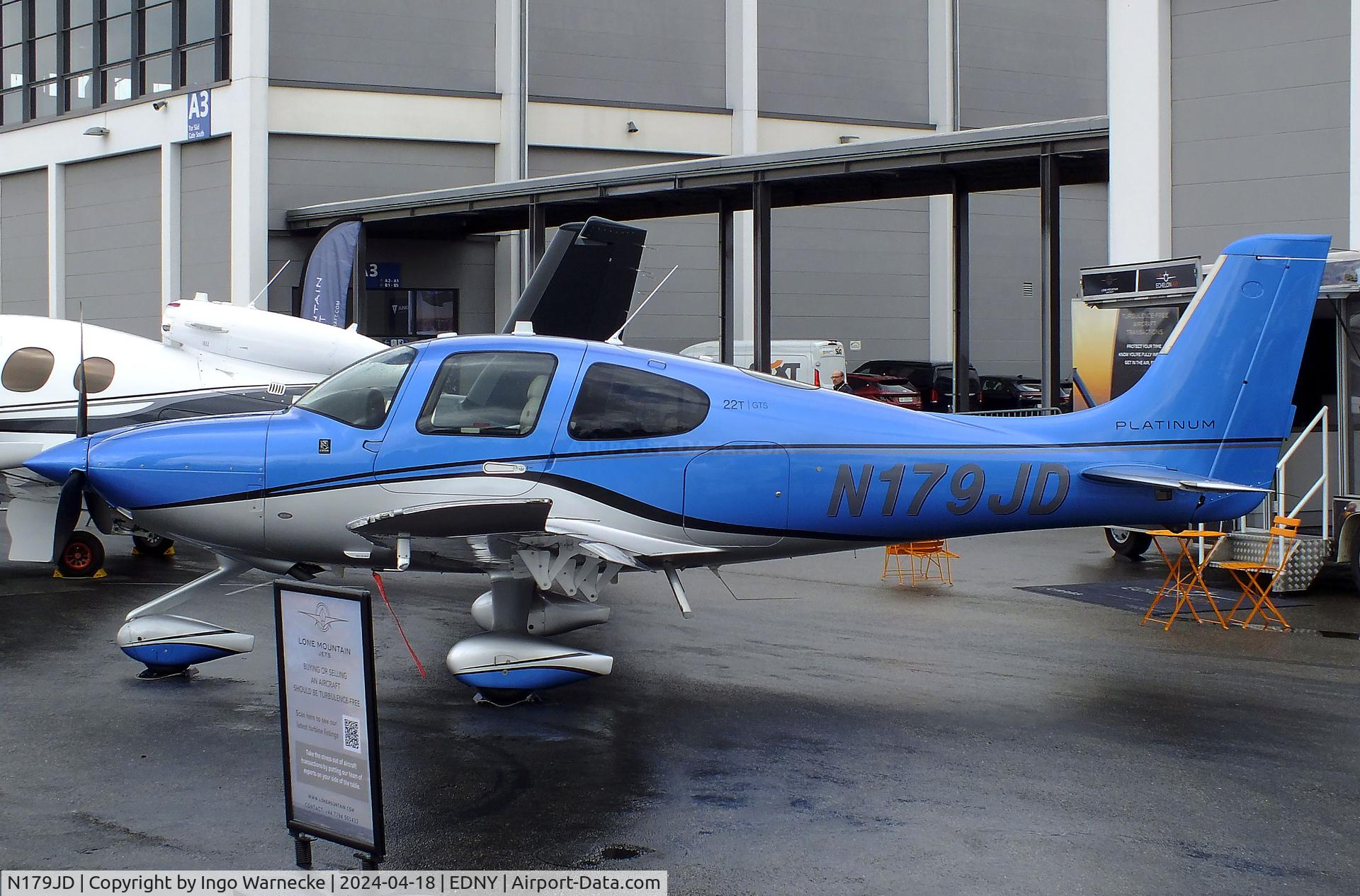 N179JD, 2017 Cirrus SR-22T GTS Platinum C/N 1527, Cirrus SR22T GTS Platinum at the AERO 2024, Friedrichshafen