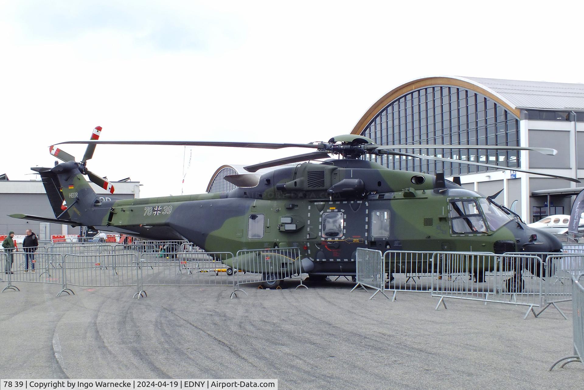 78 39, NHI NH-90 TTH Caiman C/N TGEA39, NHI NH90 TTH of the Heeresflieger (German Army) at the AERO 2024, Friedrichshafen