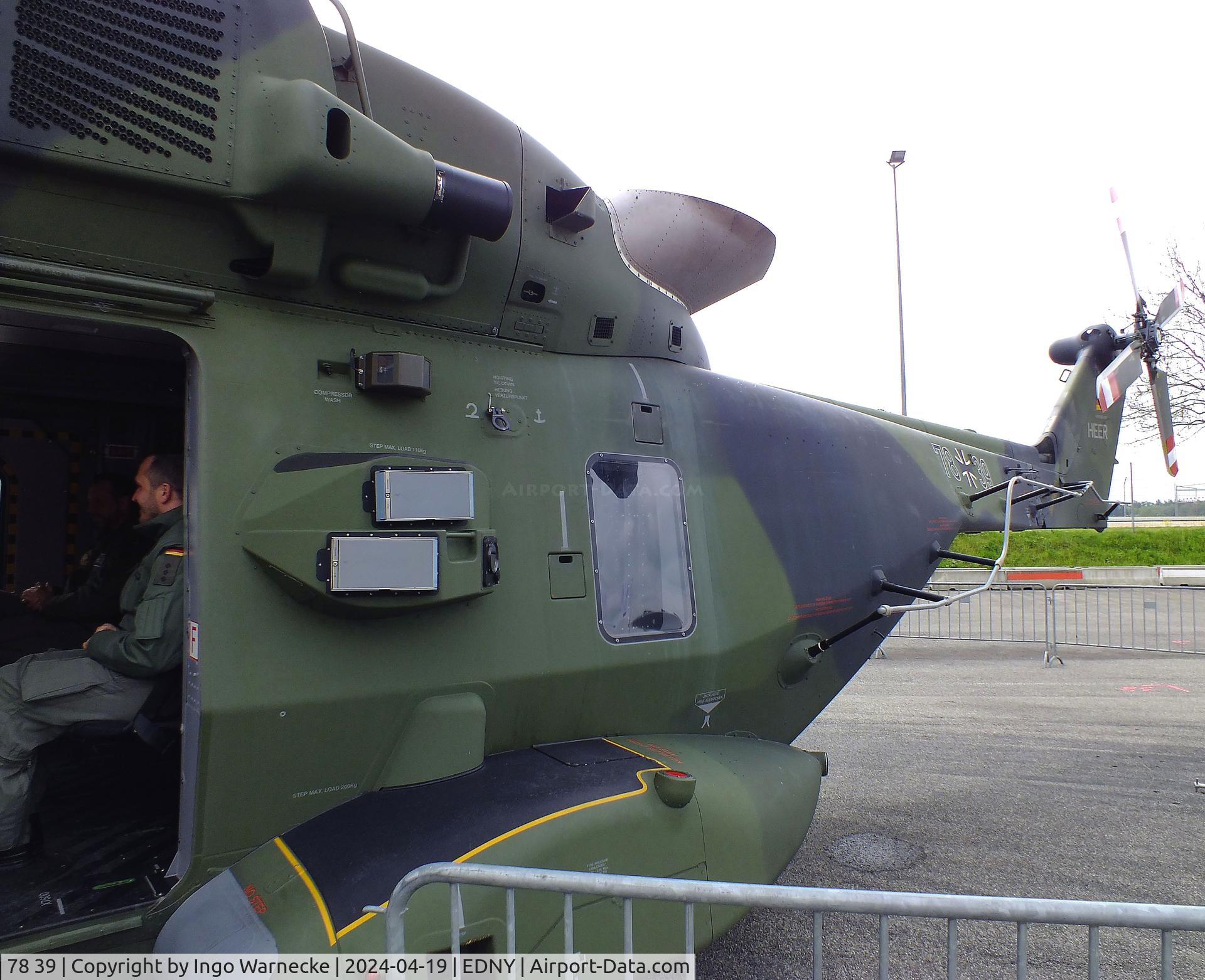 78 39, NHI NH-90 TTH Caiman C/N TGEA39, NHI NH90 TTH of the Heeresflieger (German Army) at the AERO 2024, Friedrichshafen