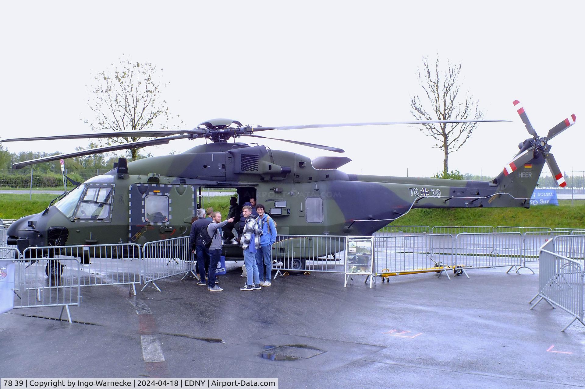 78 39, NHI NH-90 TTH Caiman C/N TGEA39, NHI NH90 TTH of the Heeresflieger (German Army) at the AERO 2024, Friedrichshafen