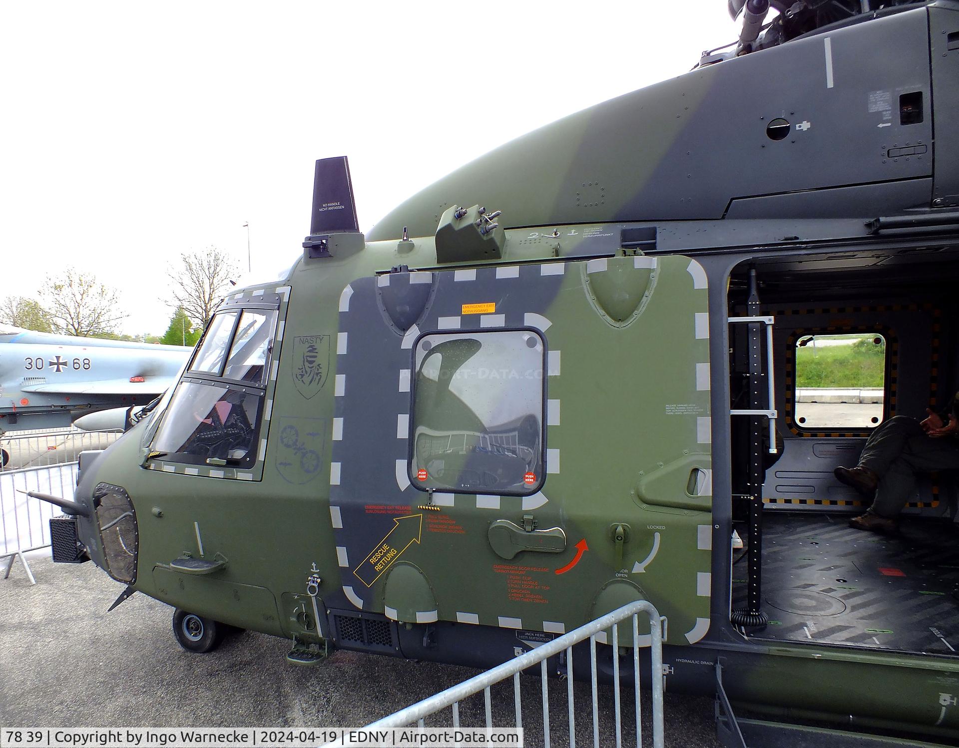 78 39, NHI NH-90 TTH Caiman C/N TGEA39, NHI NH90 TTH of the Heeresflieger (German Army) at the AERO 2024, Friedrichshafen
