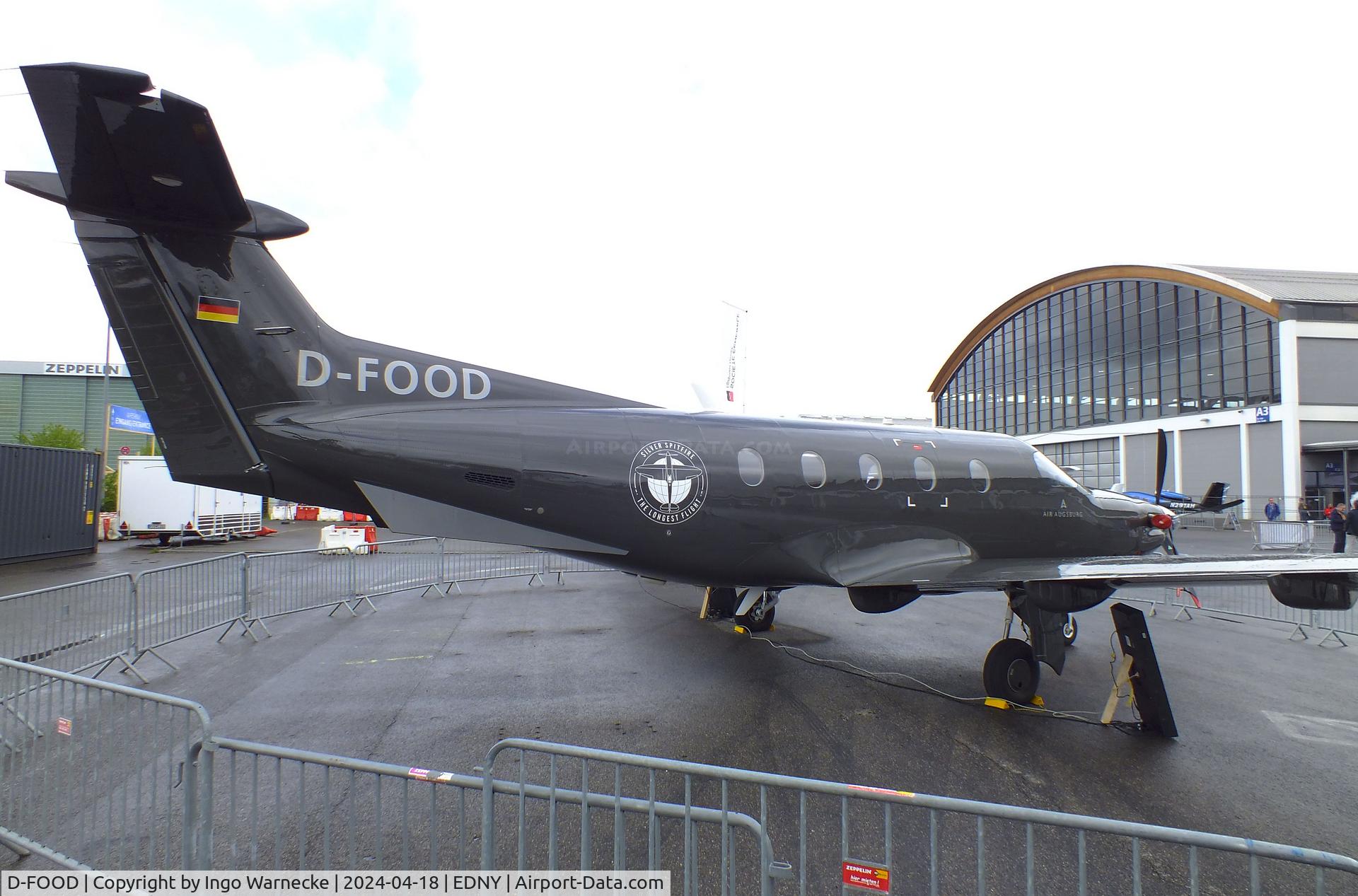 D-FOOD, 2015 Pilatus PC-12/47E C/N 1590, Pilatus PC-12/47E at the AERO 2024, Friedrichshafen