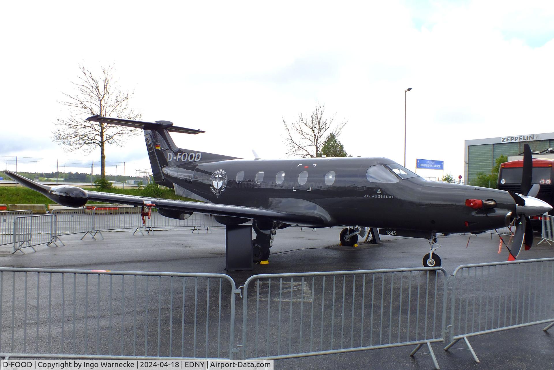 D-FOOD, 2015 Pilatus PC-12/47E C/N 1590, Pilatus PC-12/47E at the AERO 2024, Friedrichshafen
