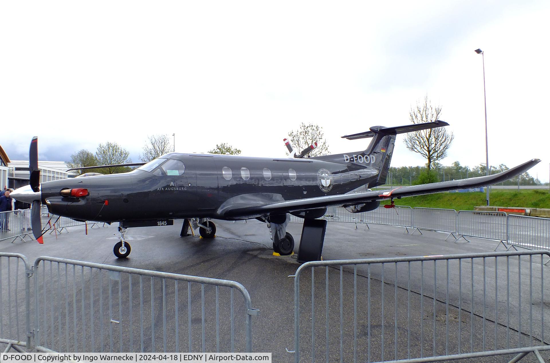 D-FOOD, 2015 Pilatus PC-12/47E C/N 1590, Pilatus PC-12/47E at the AERO 2024, Friedrichshafen