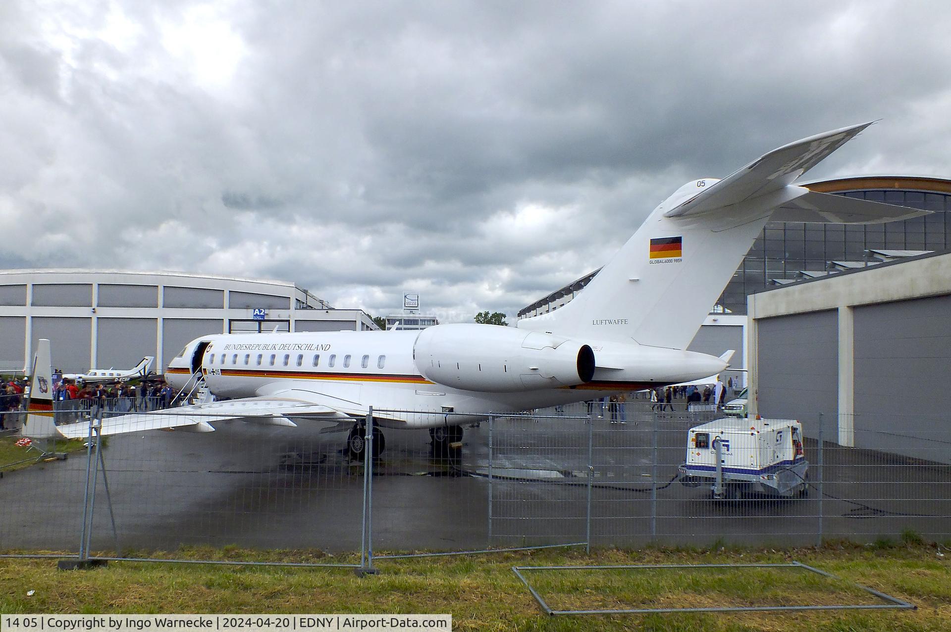 14 05, 2018 Bombardier BD-700-1A10 Global 6000 C/N 9859, Bombardier BD-700-1A10 Global 6000 at the AERO 2024, Friedrichshafen