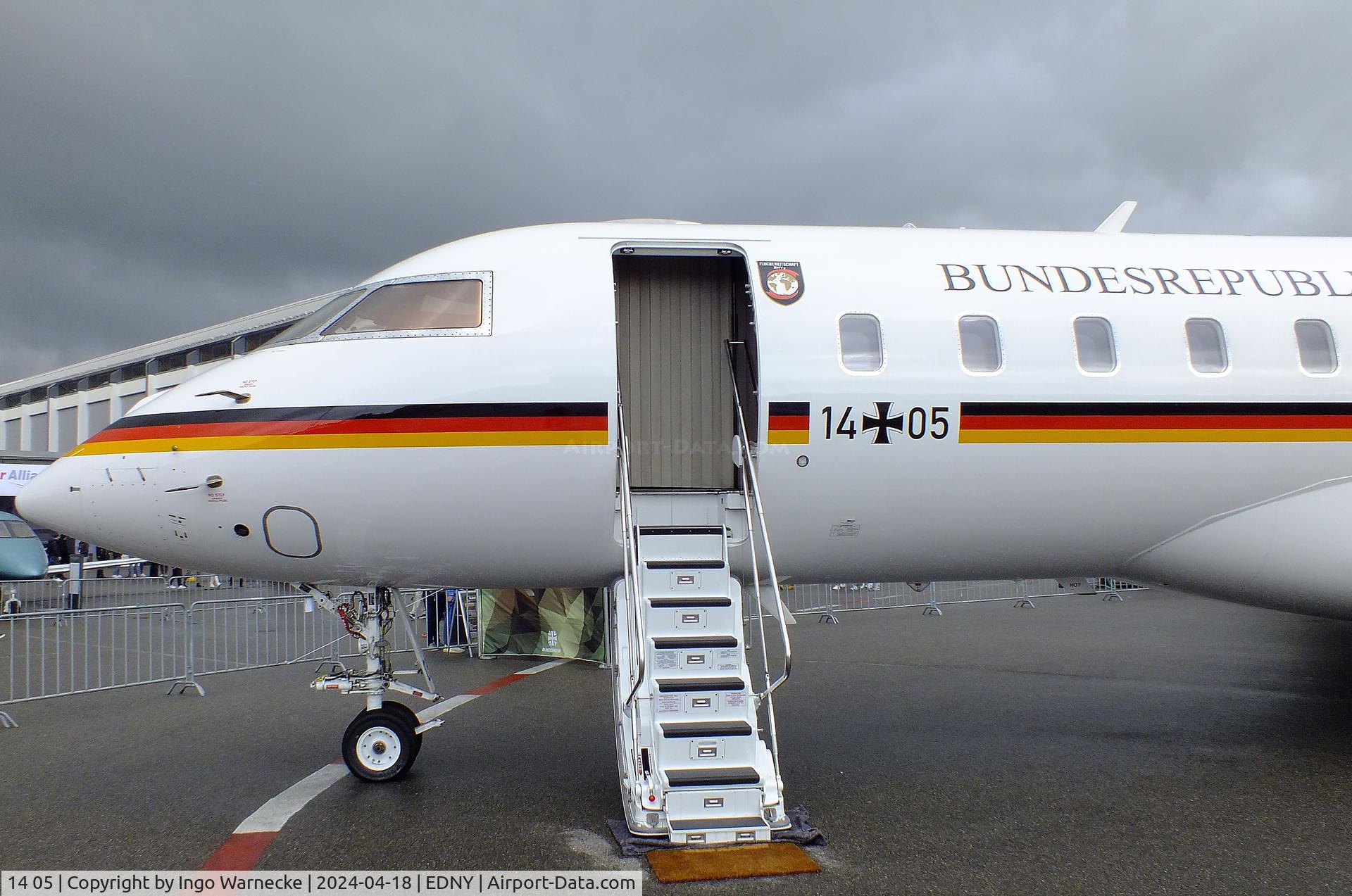 14 05, 2018 Bombardier BD-700-1A10 Global 6000 C/N 9859, Bombardier BD-700-1A10 Global 6000 at the AERO 2024, Friedrichshafen