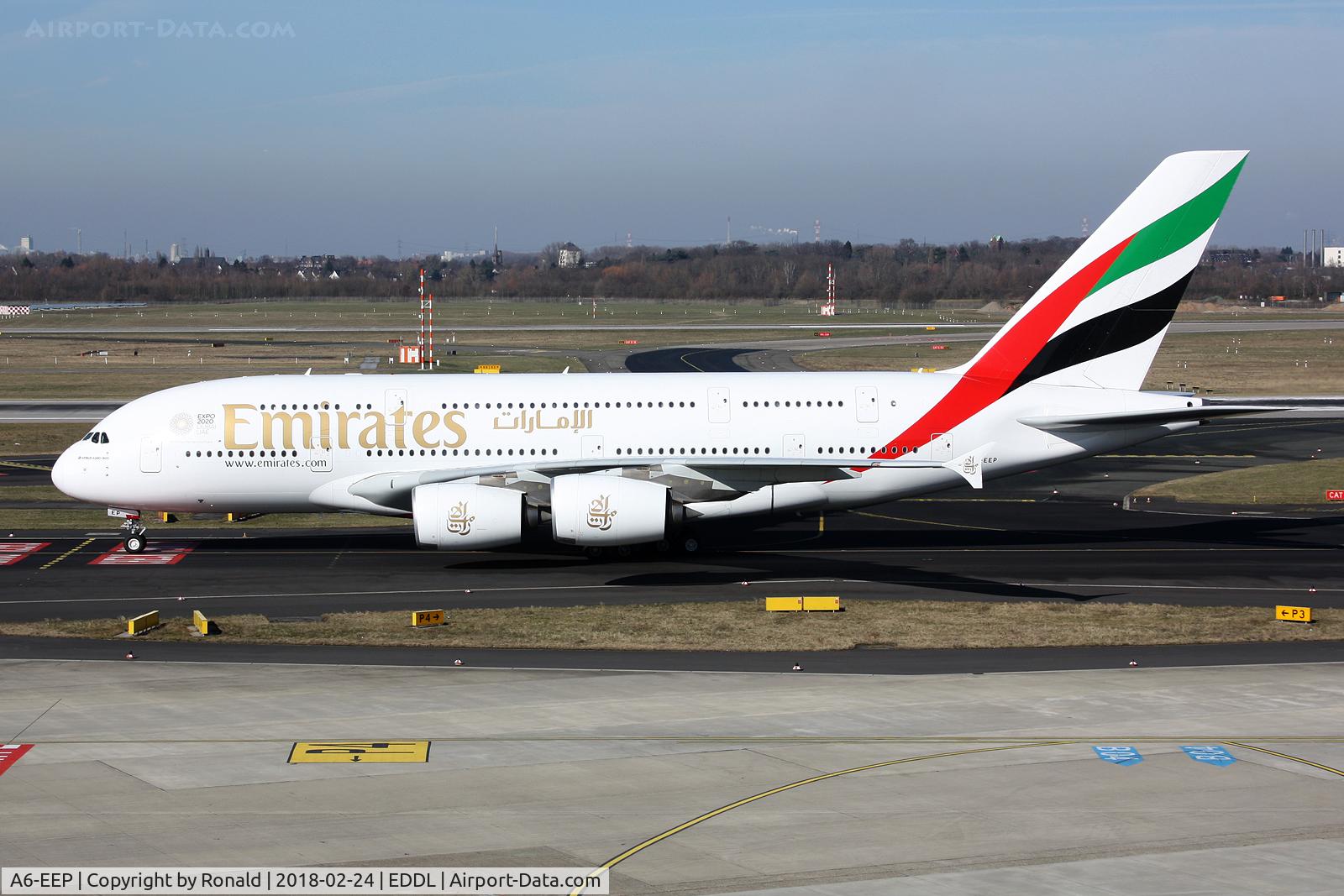 A6-EEP, 2013 Airbus A380-861 C/N 138, at dus