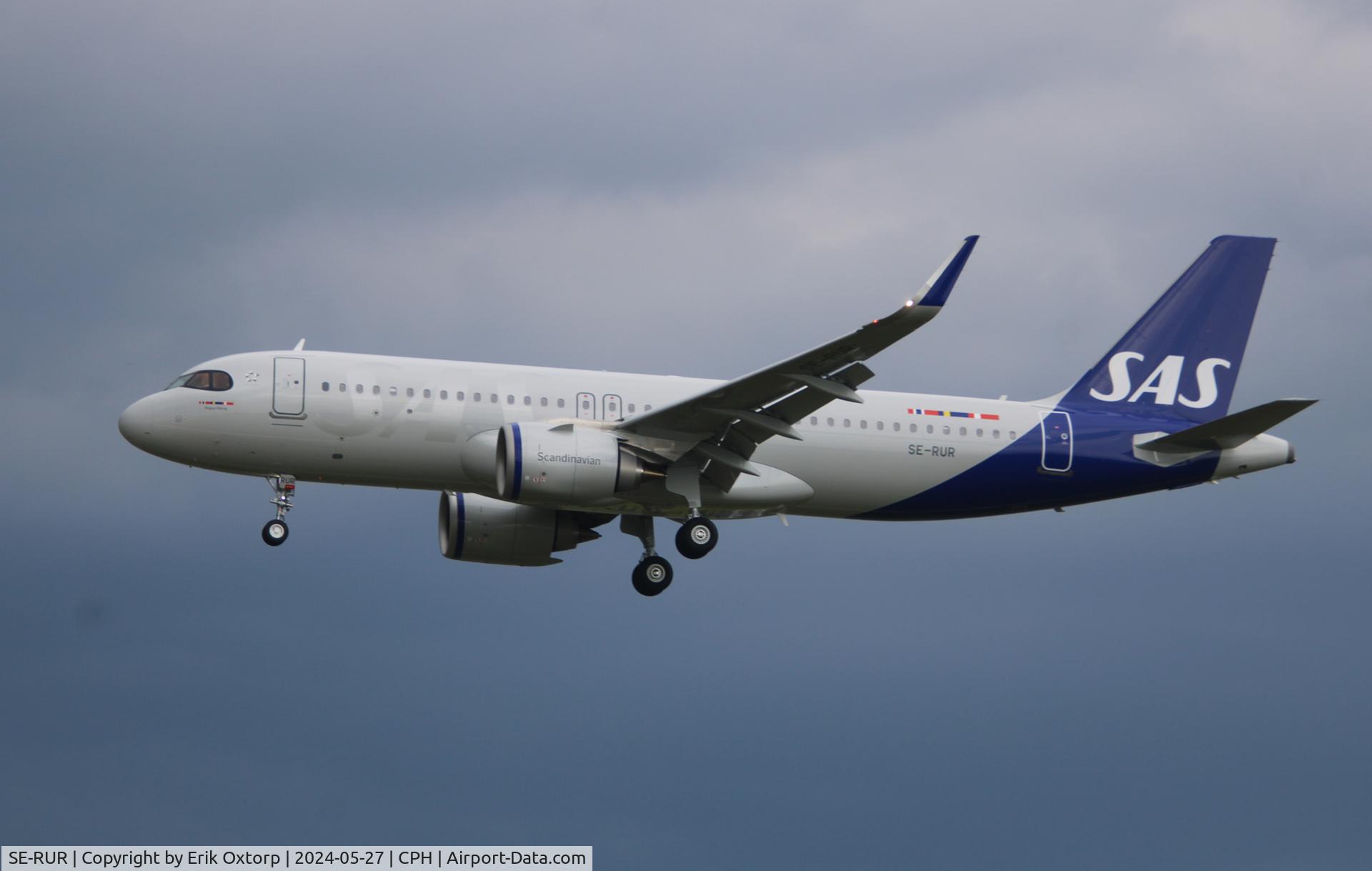 SE-RUR, 2024 Airbus A320-251N C/N 12087, The latest delivered A321-251N to SAS. SE-RUR landing rw 22L
