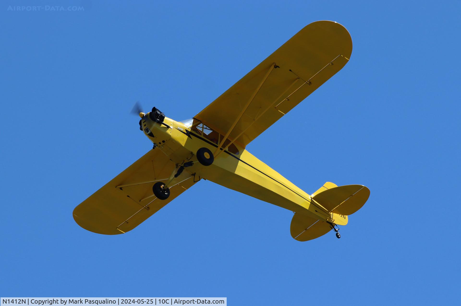 N1412N, 1947 Piper J3C-65 Cub C/N 22935, Piper J3C-65