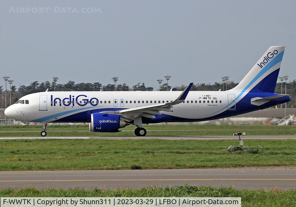 F-WWTK, 2023 Airbus A320-251N C/N 11401, C/n 11401 - To be VT-IPS