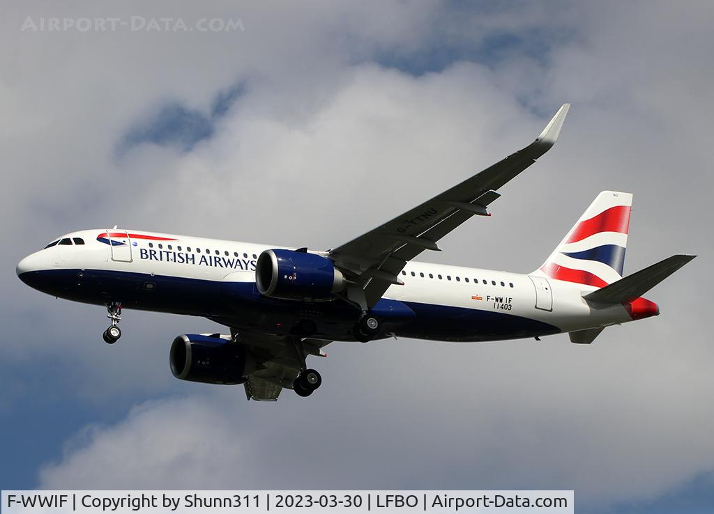 F-WWIF, 2023 Airbus A320-251N C/N 11403, C/n 11403 - To be G-TTNU