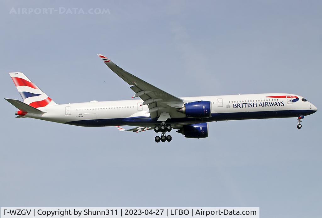 F-WZGV, 2023 Airbus A350-1041 C/N 0609, C/n 0609 - To be G-XWBN